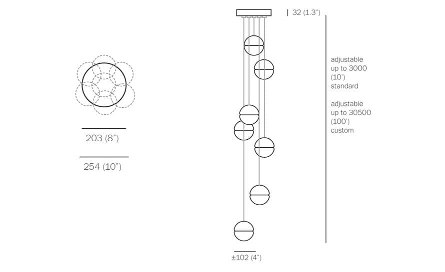 bocci 14.7 seven pendant chandelier – thumbnail image #4