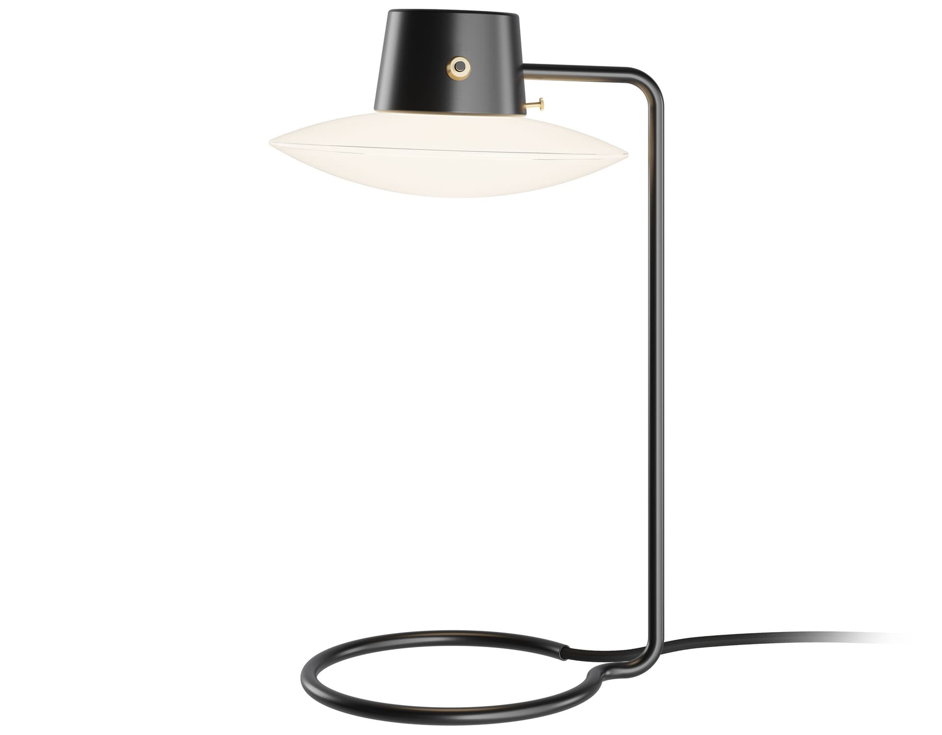 AJ Oxford Table Lamp / tall / glass top shade