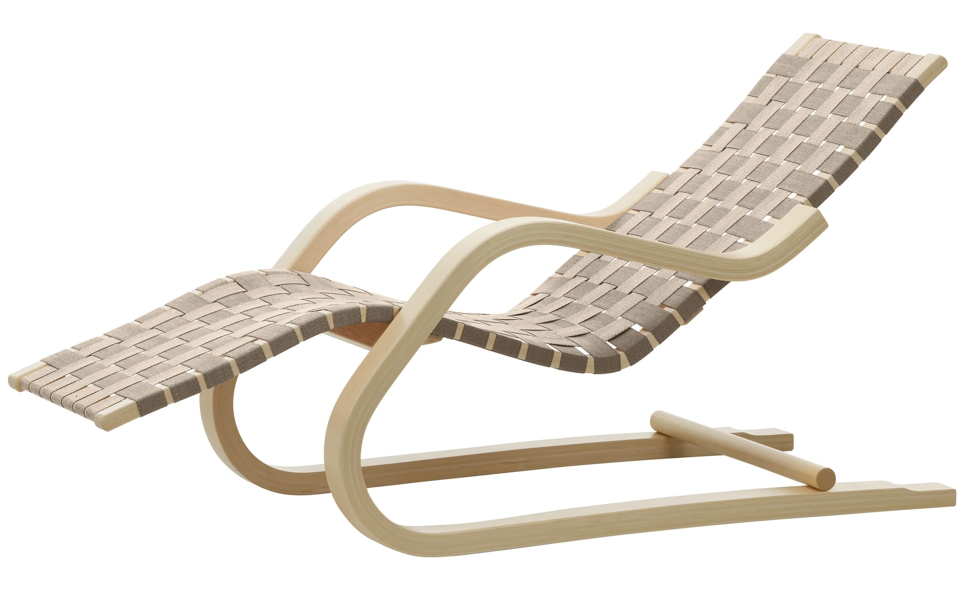 Lounge Chair 43 / natural/black webbing 