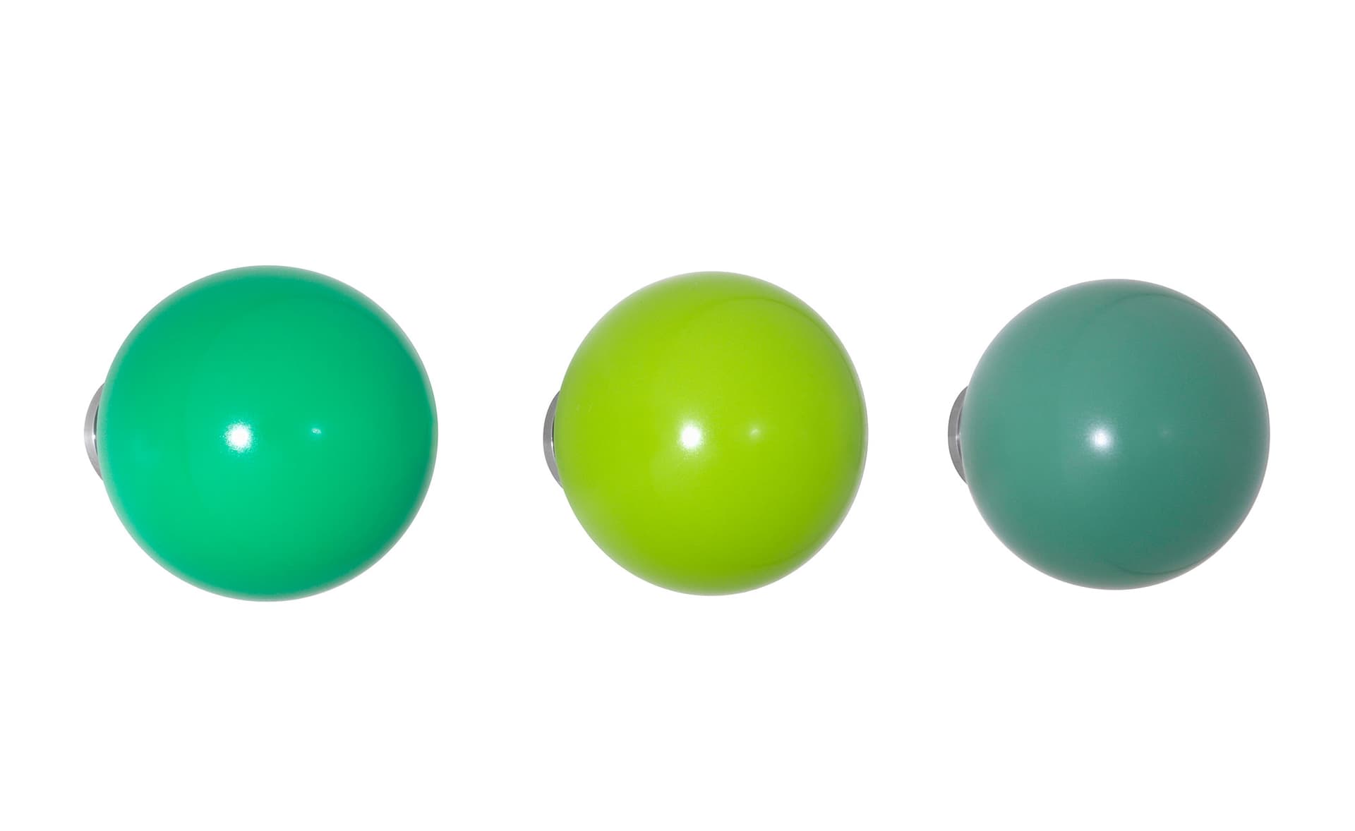 coat dots / set of 3 / greens