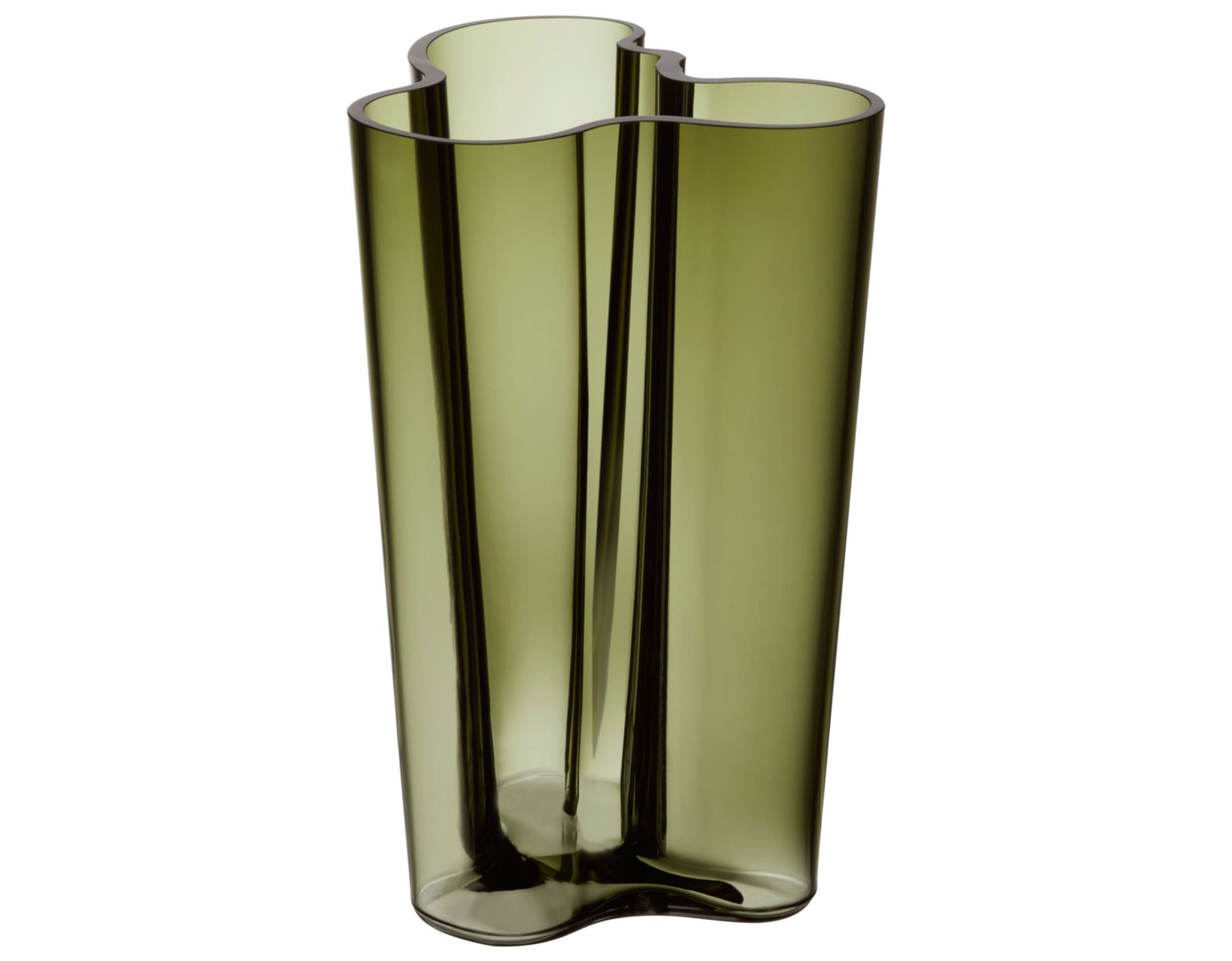 Aalto Finlandia Vase / 9.88" h / moss green