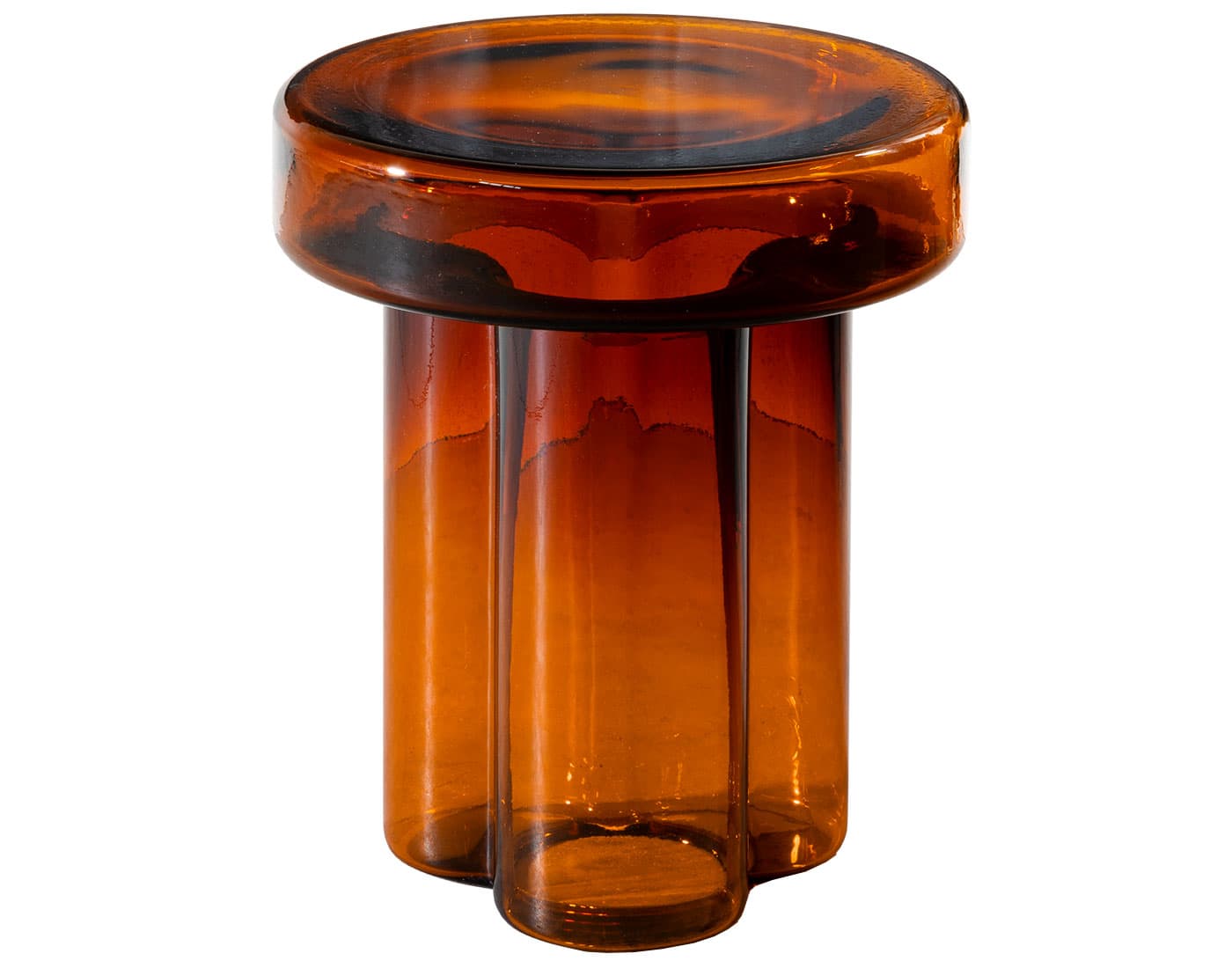 Soda Table Round / 15" diameter / tall / amber