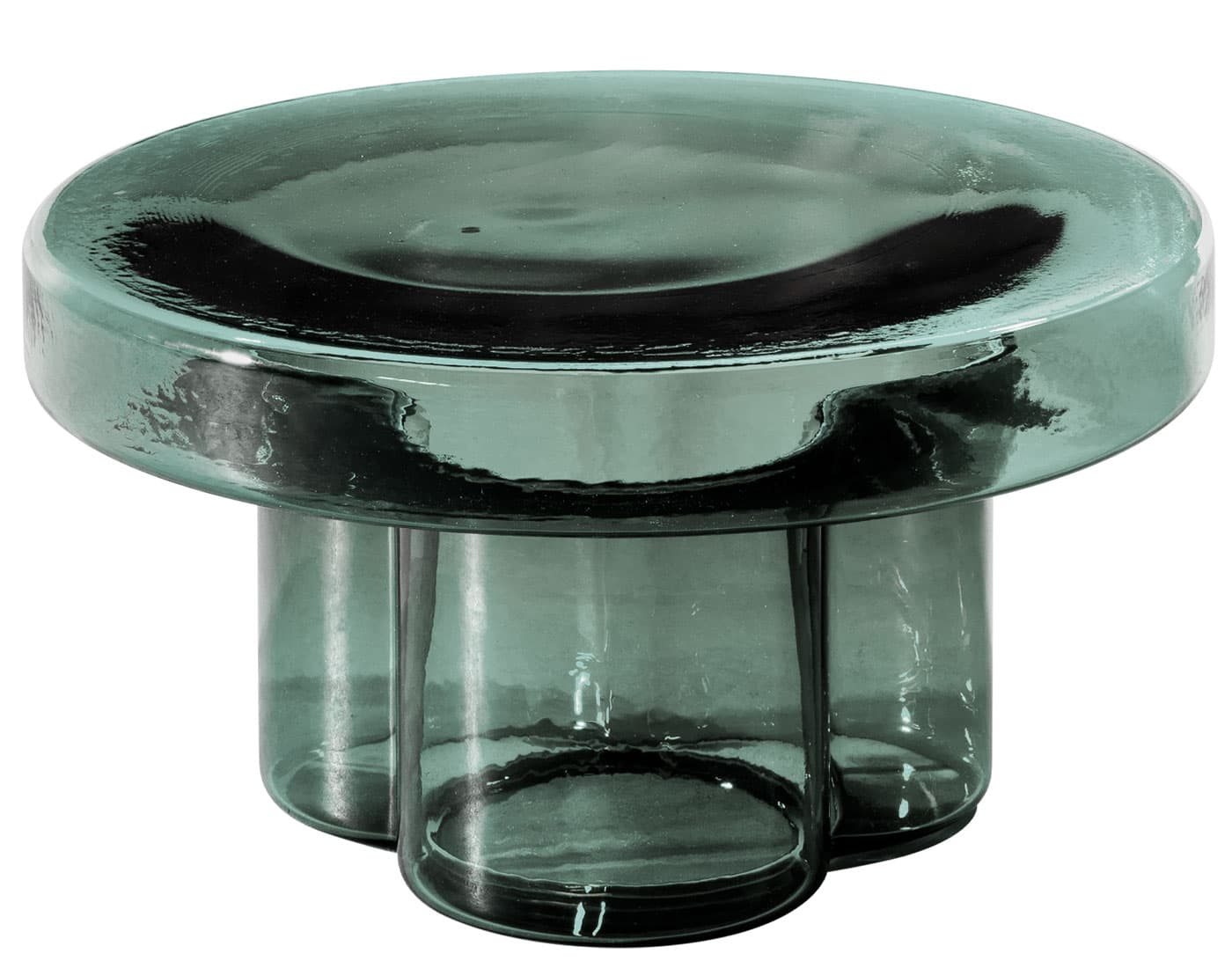 Soda Table Round / 21.7" diameter / low / petrol green