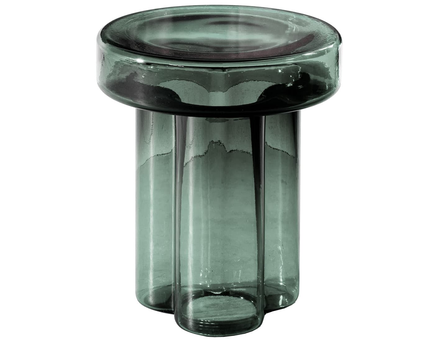 Soda Table Round / 15" diameter / tall / petrol green