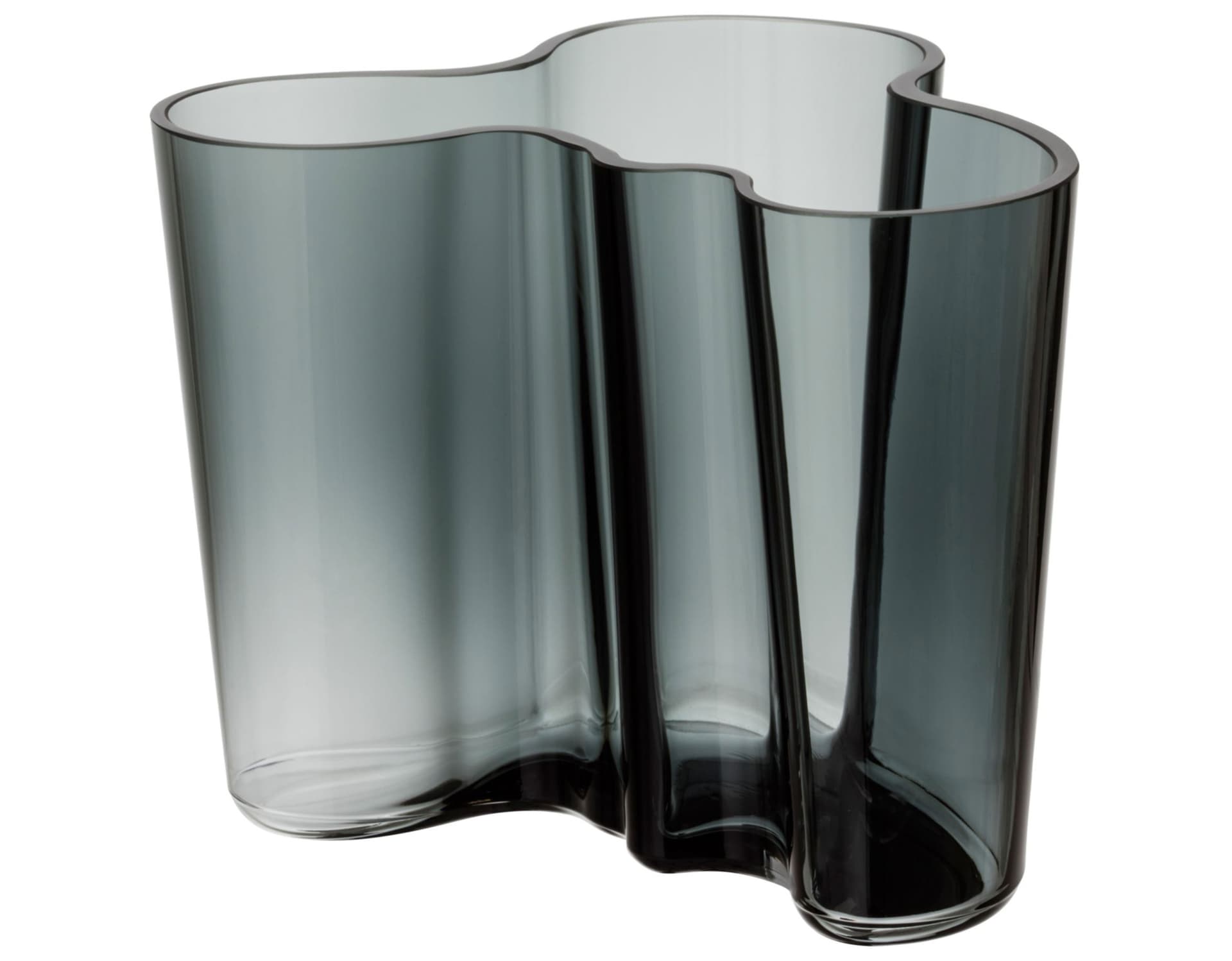 Aalto Savoy Vase 160 / 6.3" h / dark grey