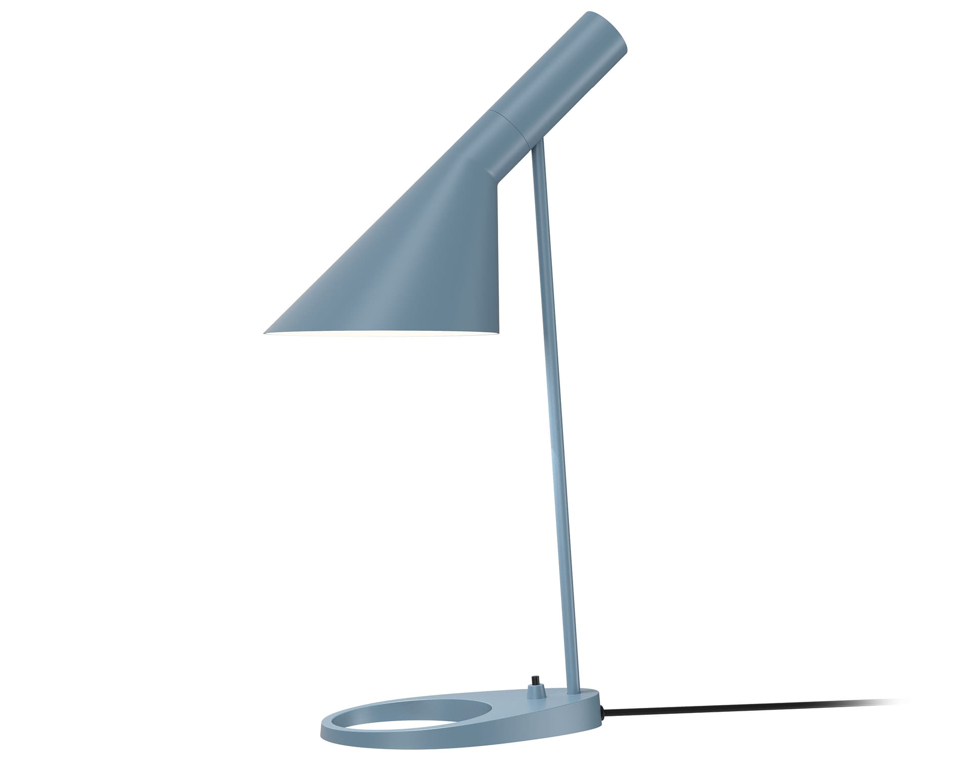 arne jacobsen table lamp / dusty blue