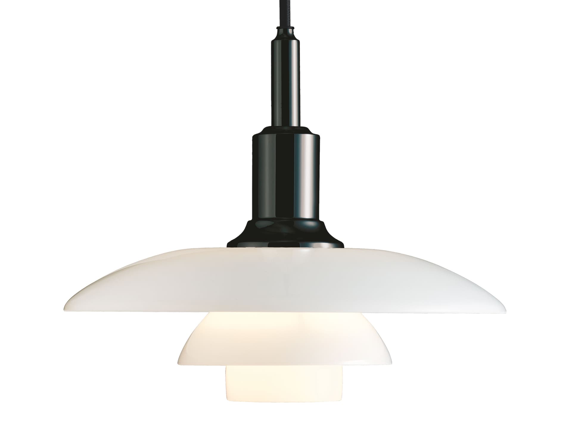 ph 3/2 pendant lamp / black metalized