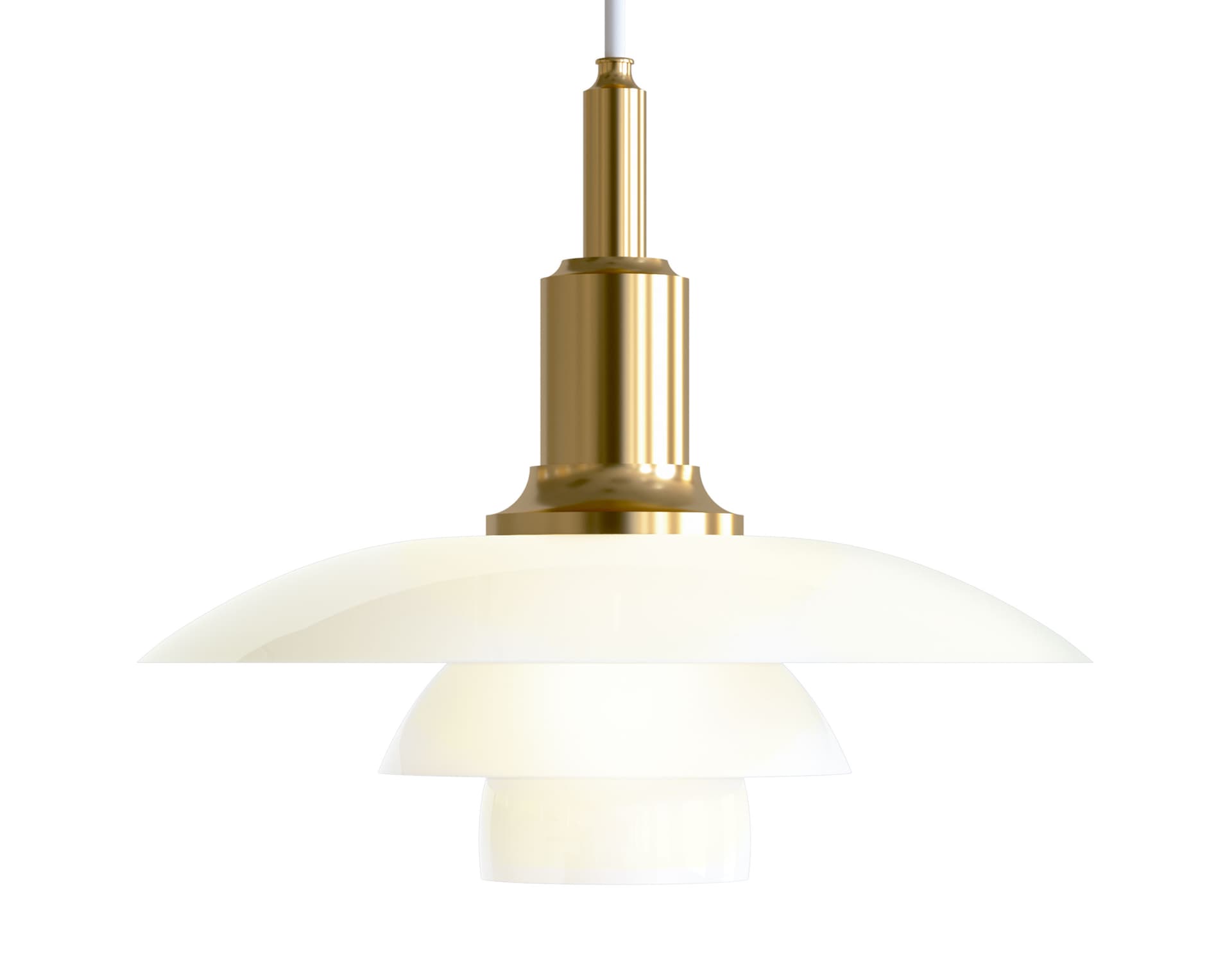 ph 3/2 pendant lamp / brass metalized