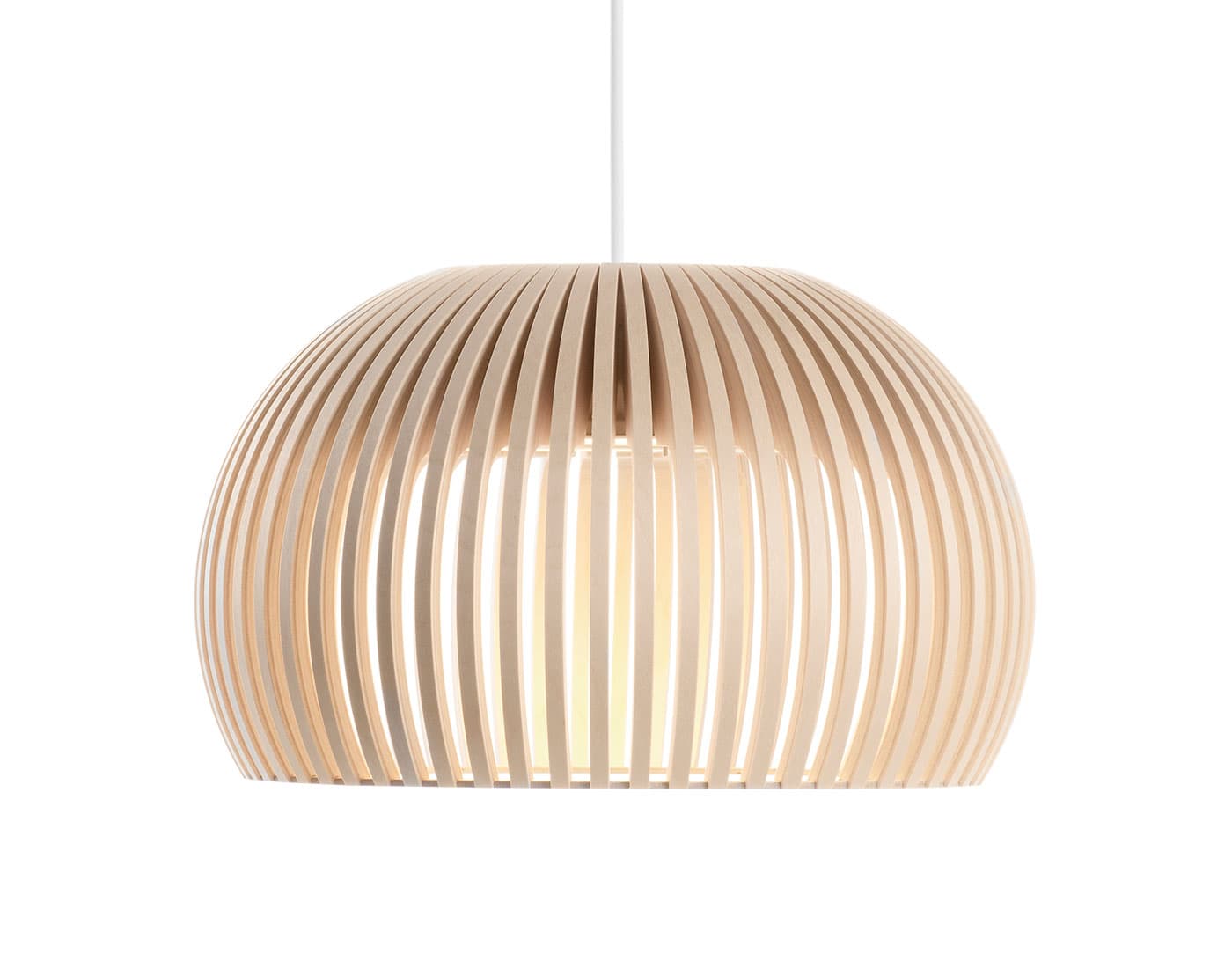 Atto 5000 Pendant Lamp / natural birch / white cable