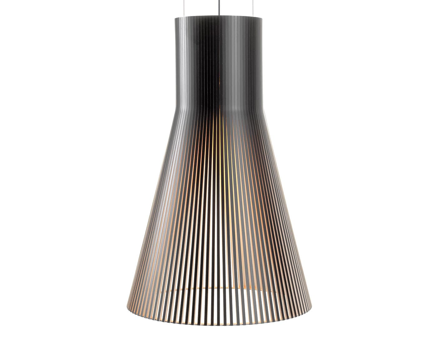 Magnum 4202 Pendant Lamp / black laminated / black cable