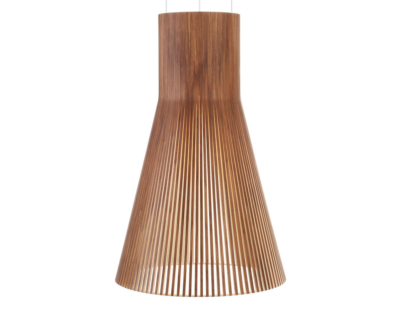 Magnum 4202 Pendant Lamp / walnut veneer / white cable