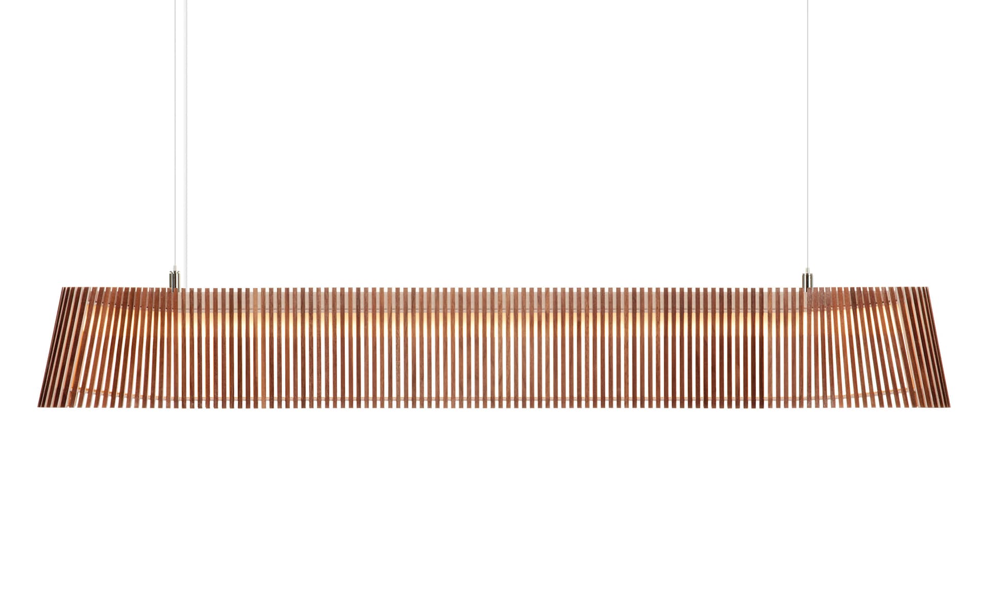 Owalo 7000 Pendant Lamp / walnut veneer / white cable