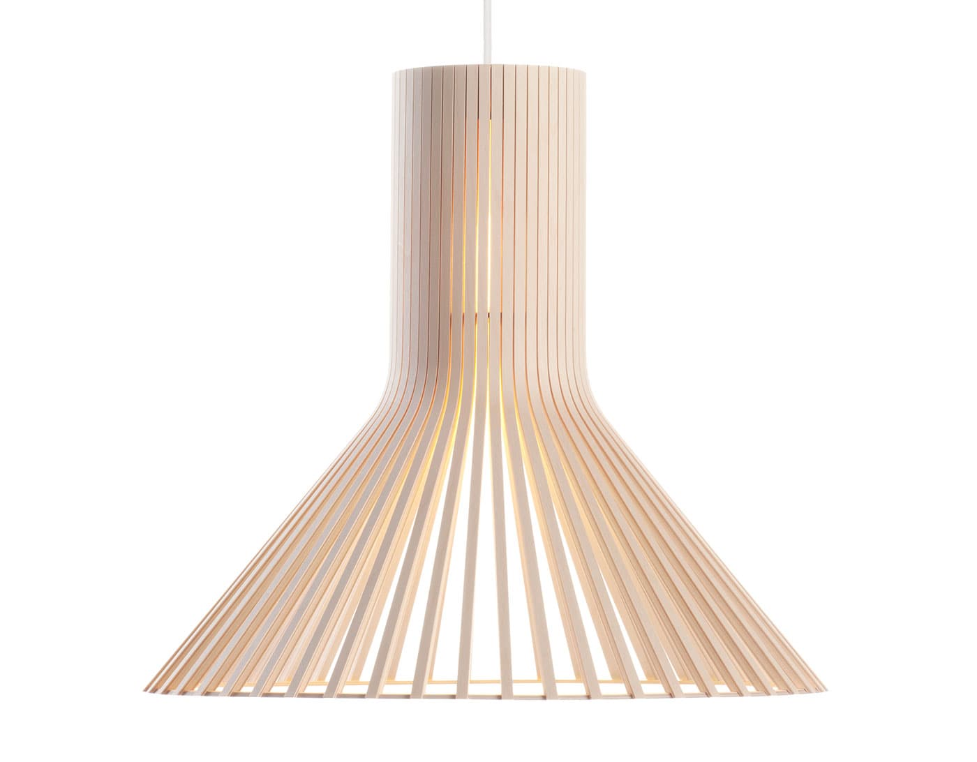 Puncto 4203 Pendant Lamp / natural birch / white cable