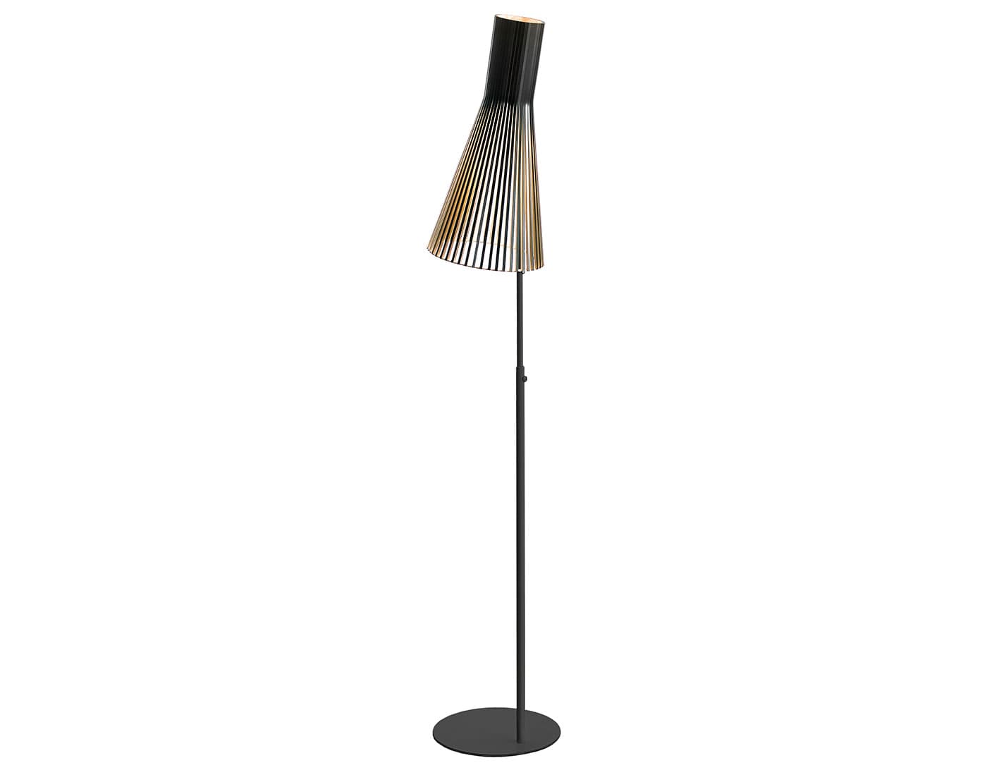 Secto 4210 Floor Lamp / black laminated / black base