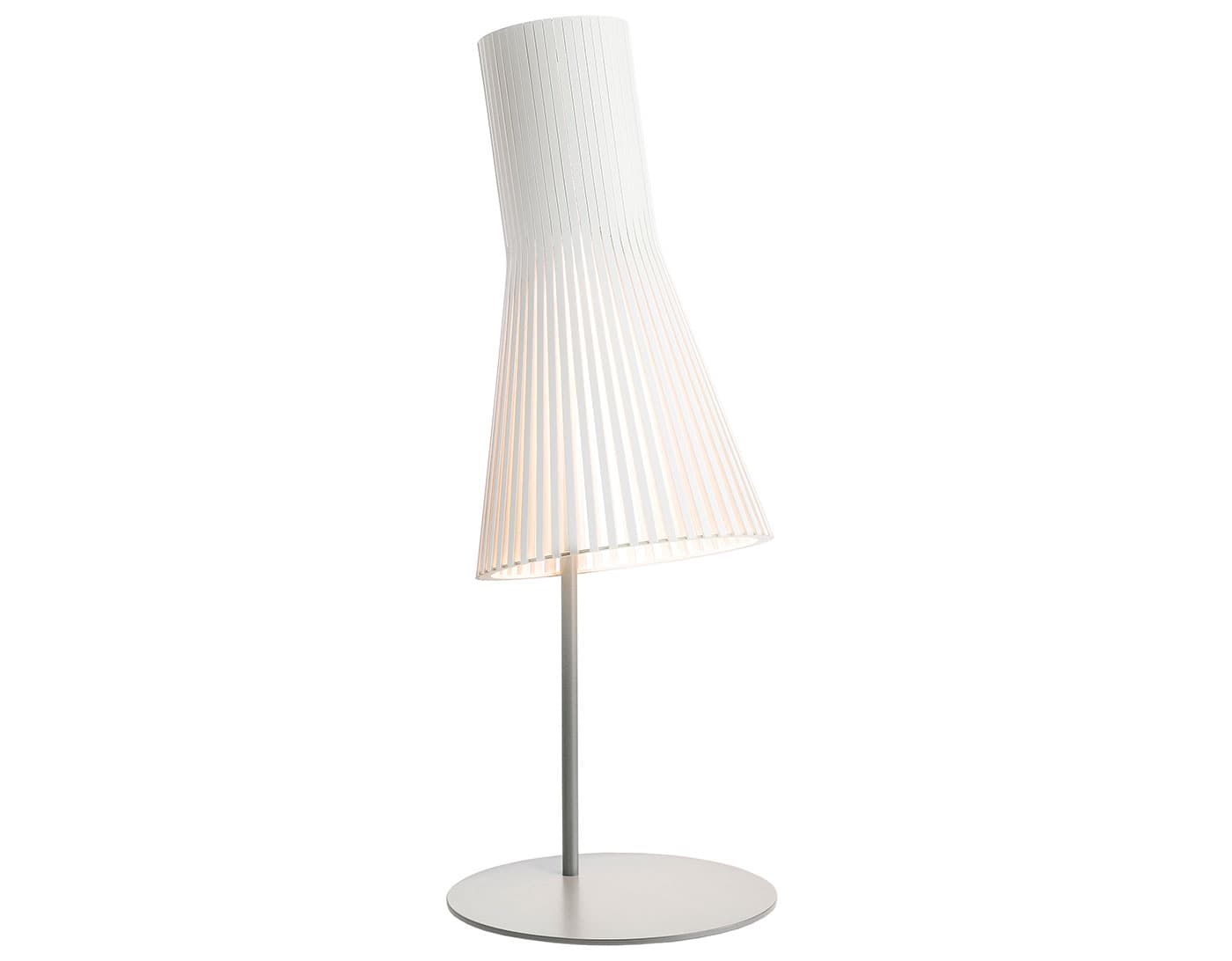 Secto 4220 Table Lamp / white laminated / grey base