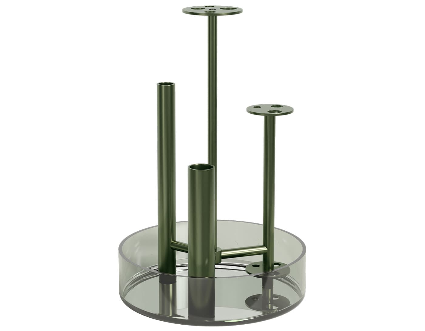 Ikeru Vase / high / forest green