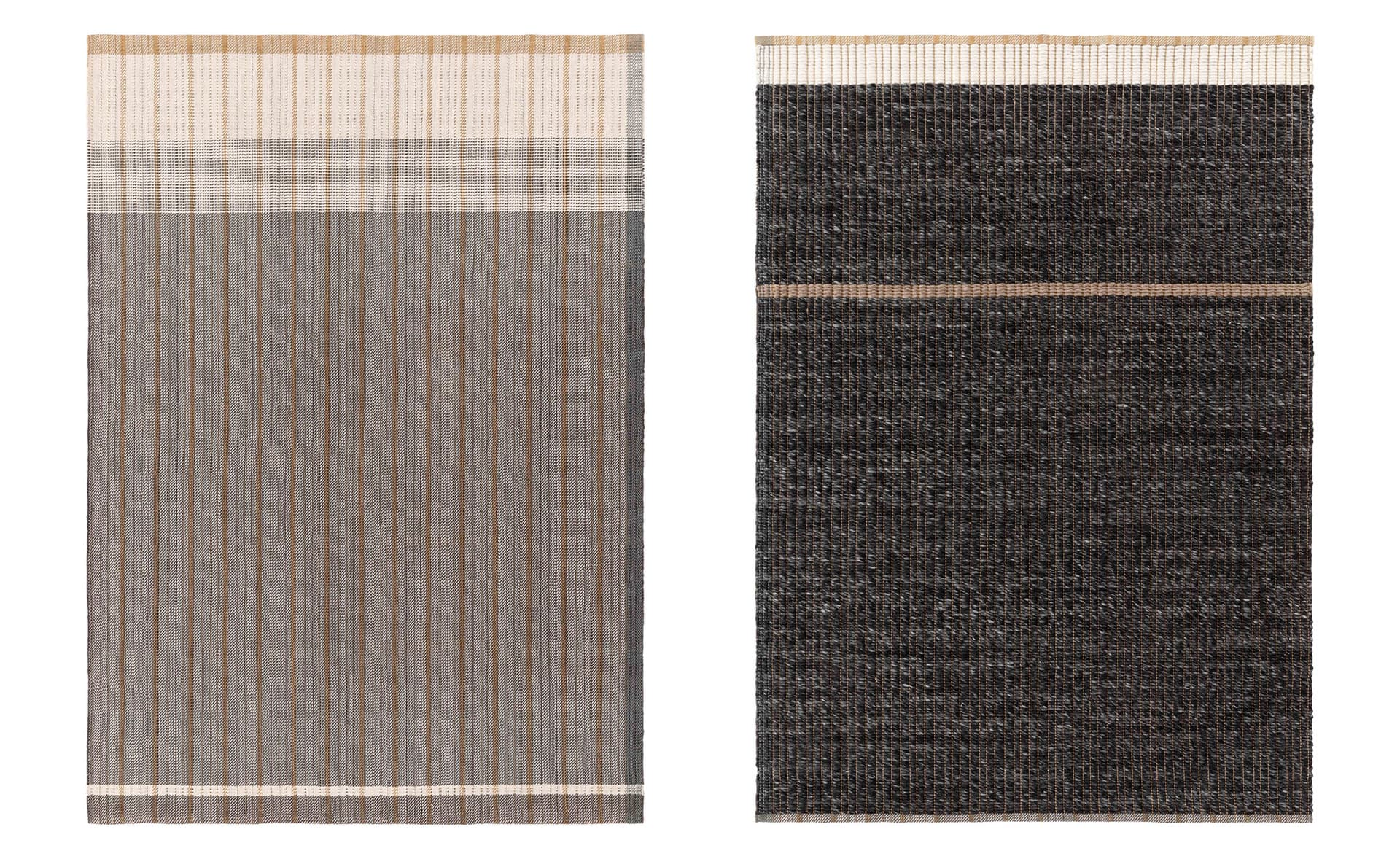 Reversible Rug / 5'7" x 7'11" / black