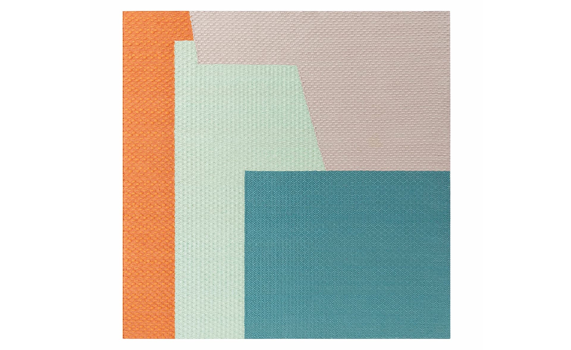 Weave Space Hopper Rug / 7'3" x 7'3" - blue