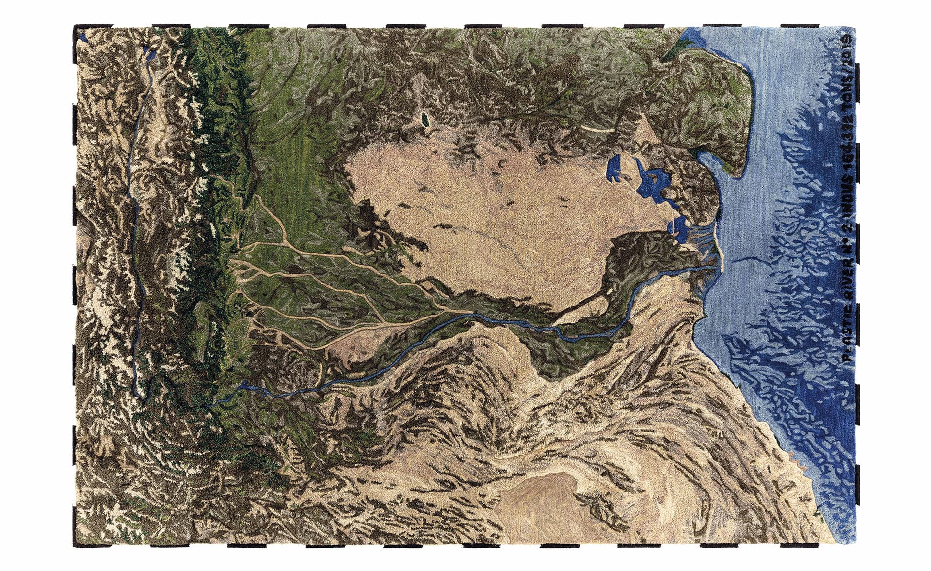 Plastic Rivers Rug / 6'7" x 9'10" - Indus
