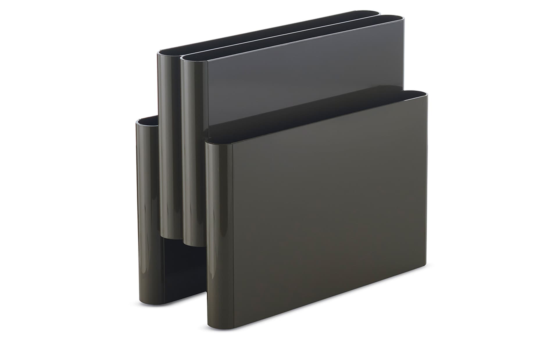 kartell magazine rack / glossy anthracite