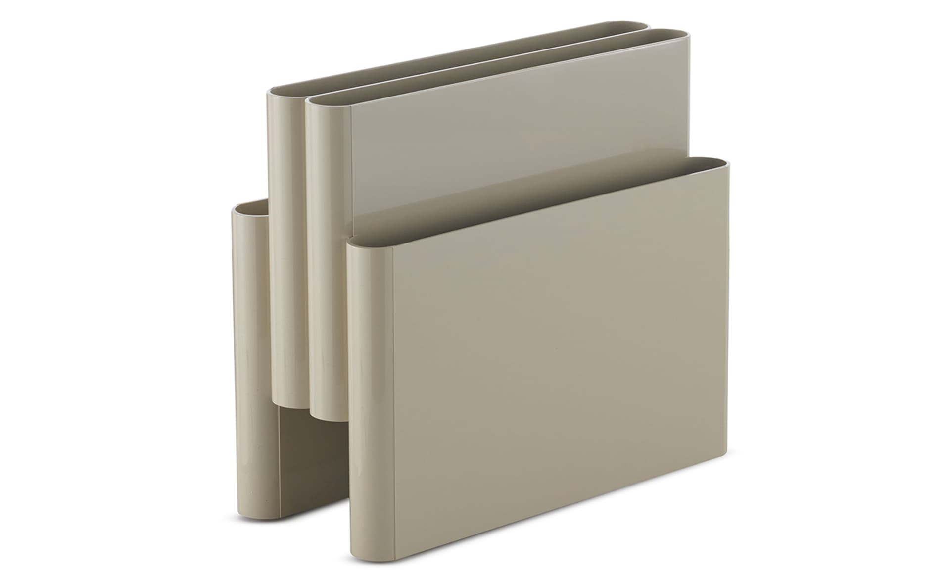 kartell magazine rack / glossy dove gray