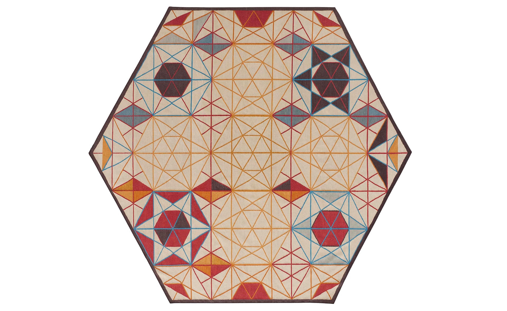 Hexa Rug / no added anti-slip underlay / hexagon - 8'7" x 9'10"