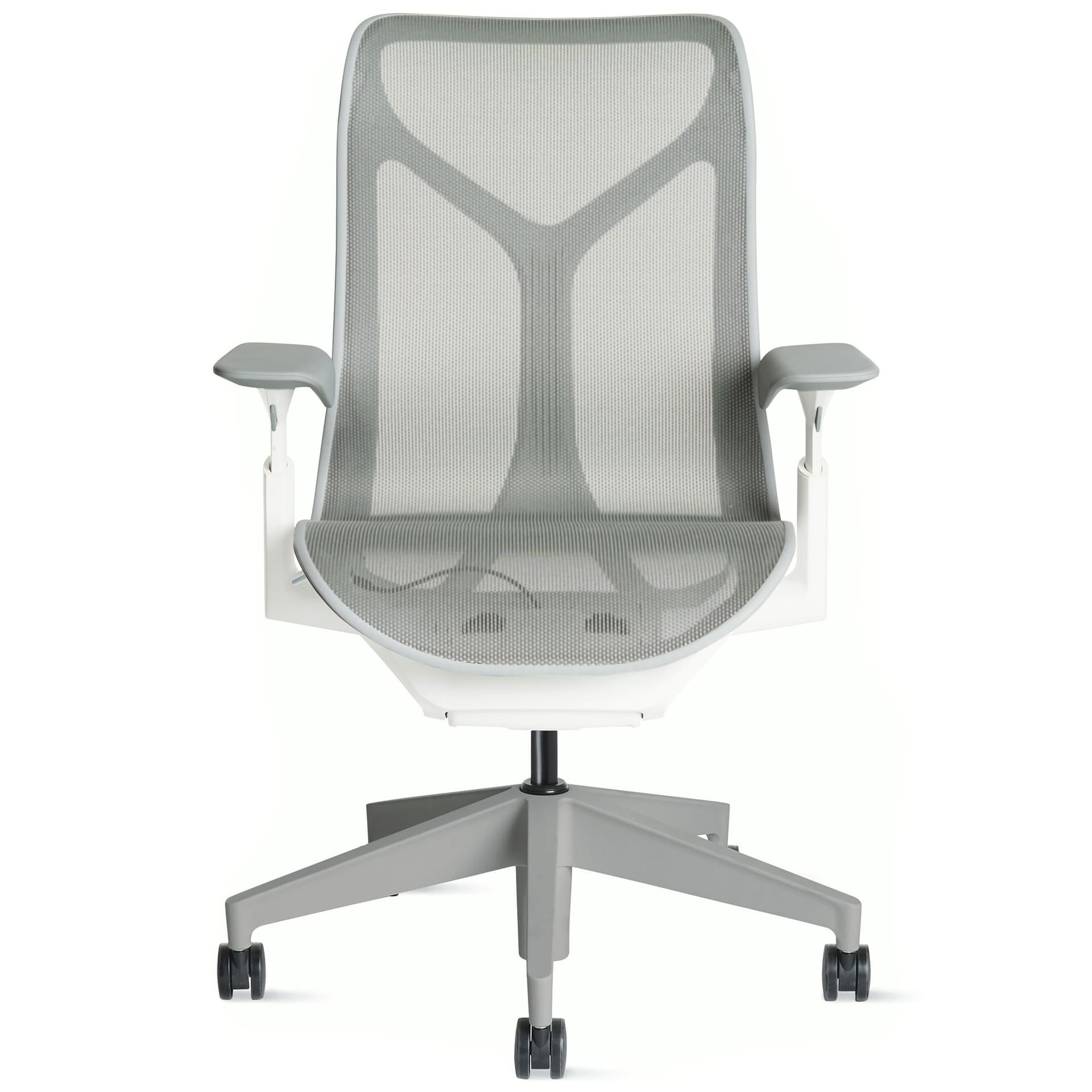 cosm mid back task chair by Herman Miller / white frame / mineral base