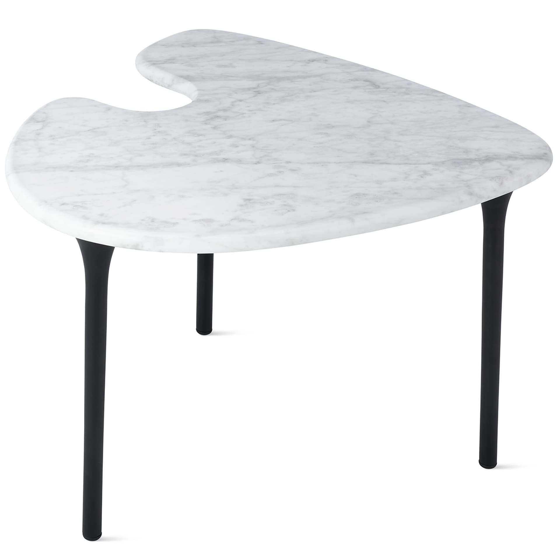 Cyclade Mid Table / carrara marble top / onyx legs