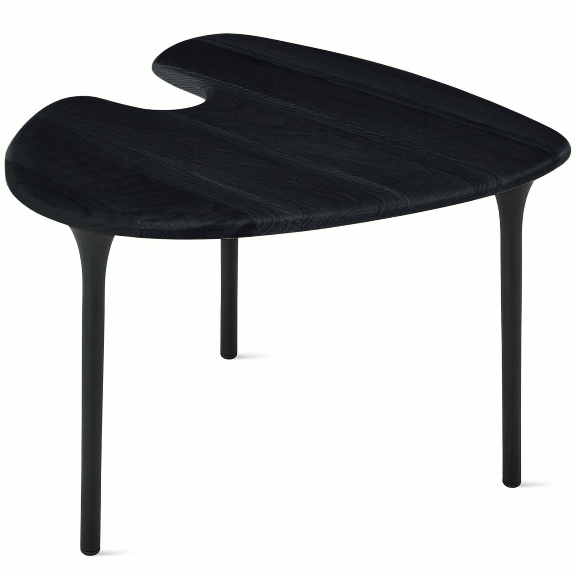 Cyclade Mid Table / ebony top / onyx legs