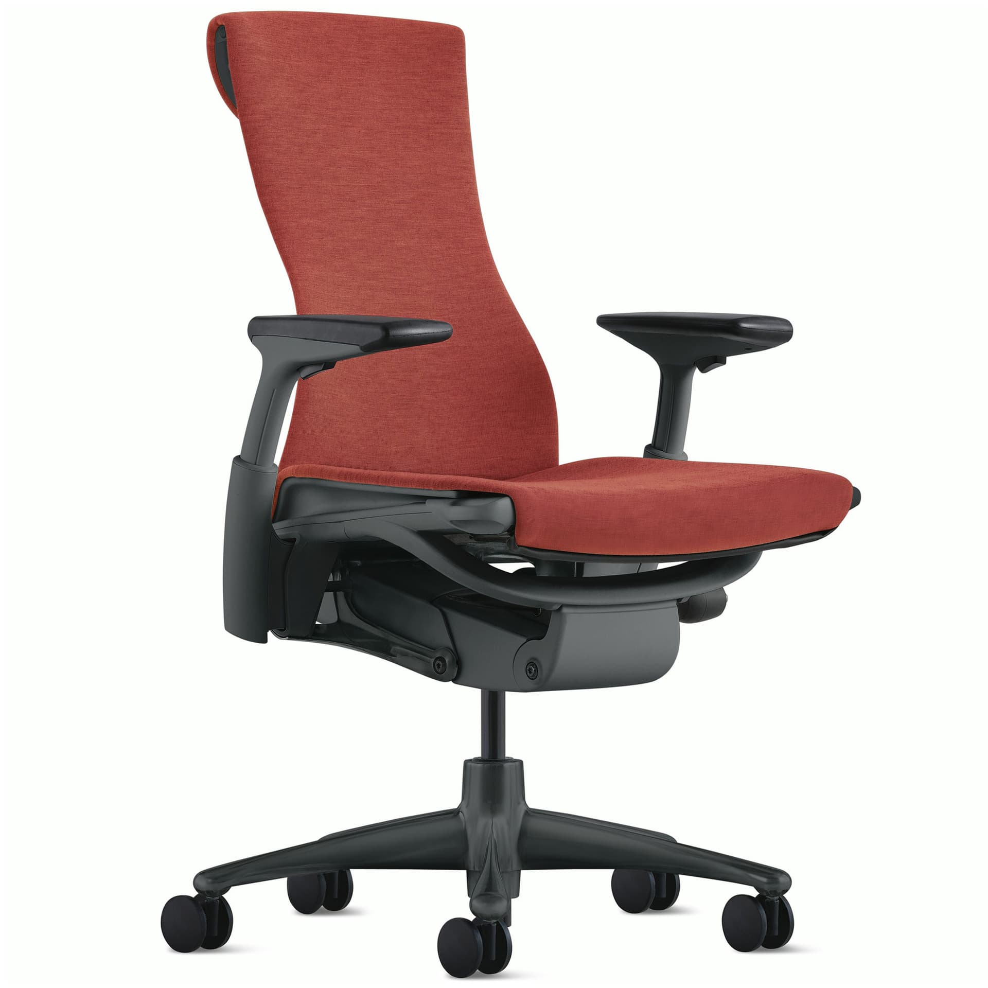 Embody task chair by Herman Miller / graphite base / graphite frame / sync canyon fabric
