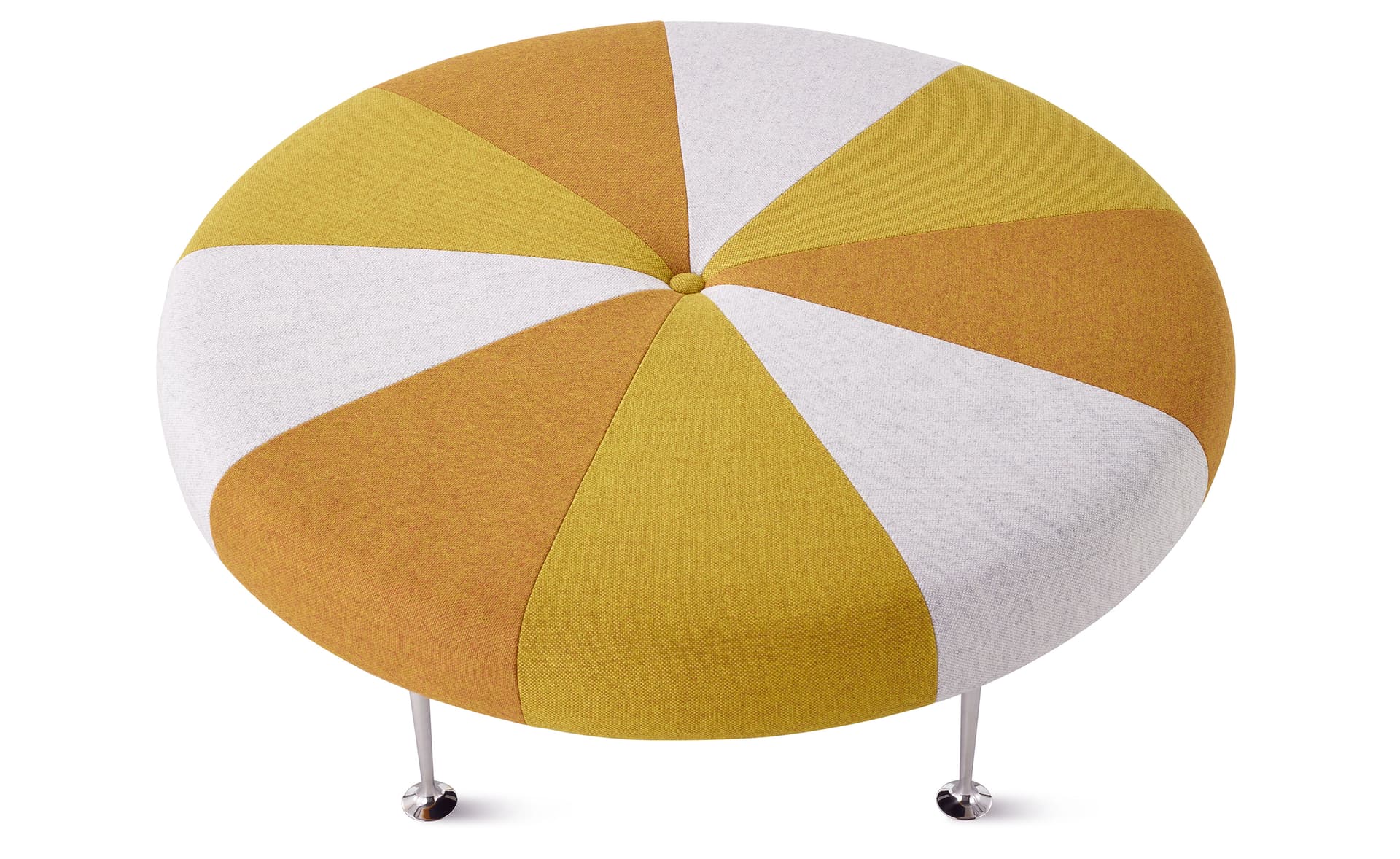 alexander girard color wheel ottoman / beck gold