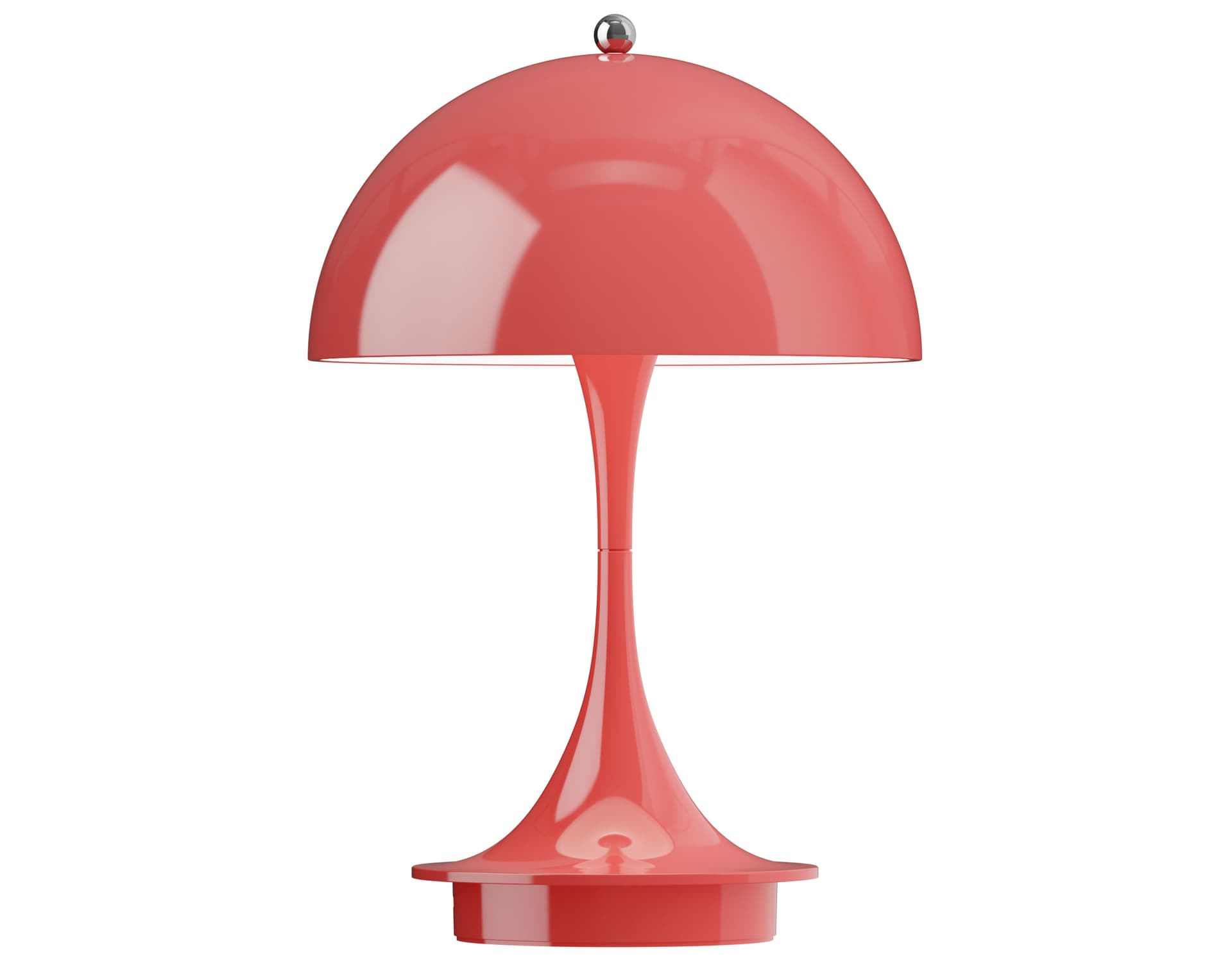 Panthella 160 Portable Table Lamp / opaque coral