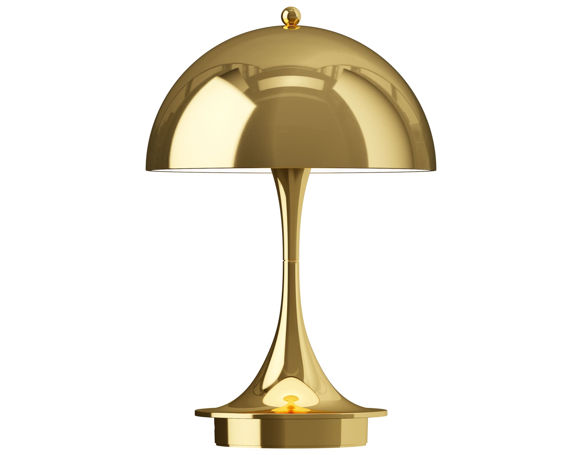 Panthella 160 Portable Table Lamp / brass metallized