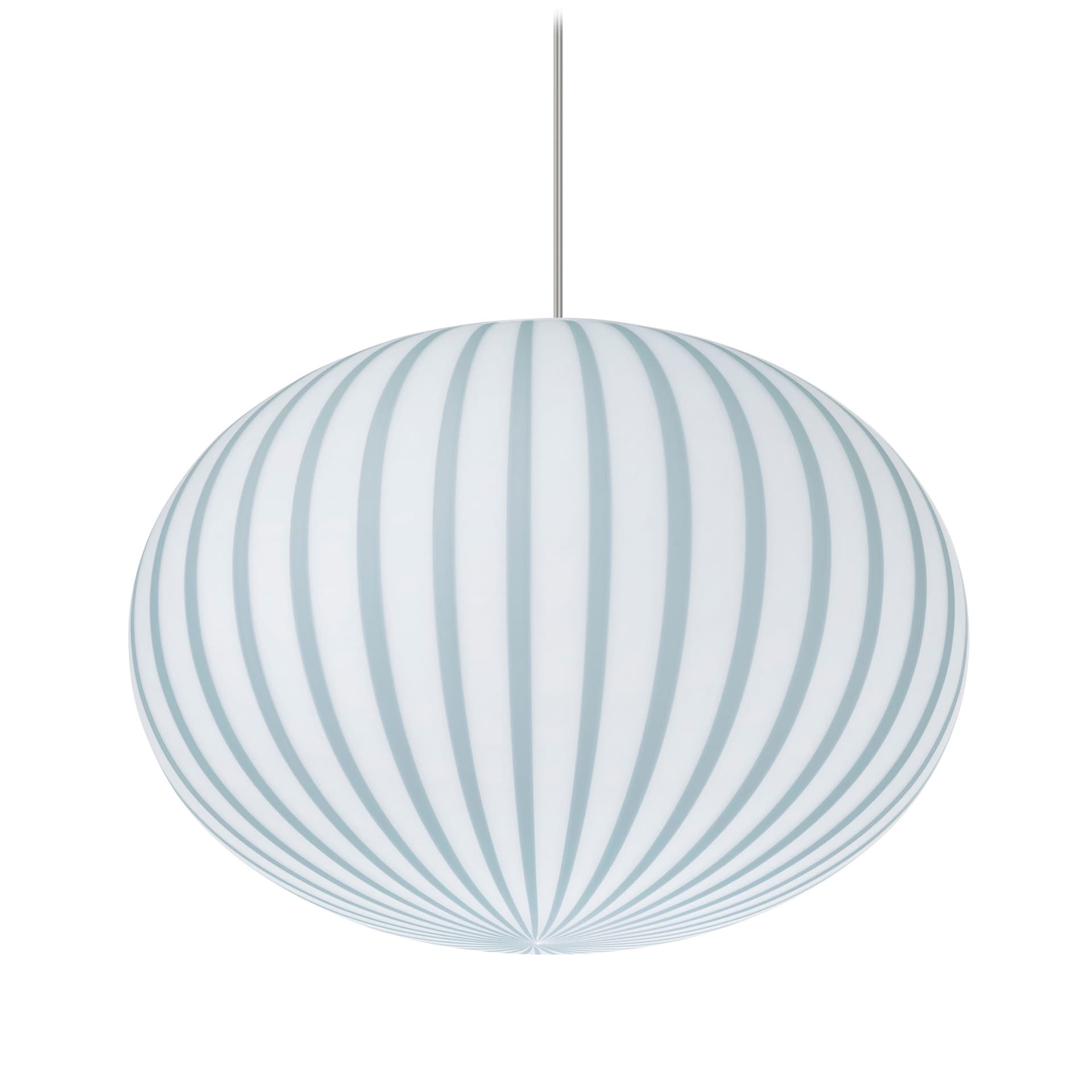 Filigrana Ellipse Pendant / 14.6" diameter - blue canes