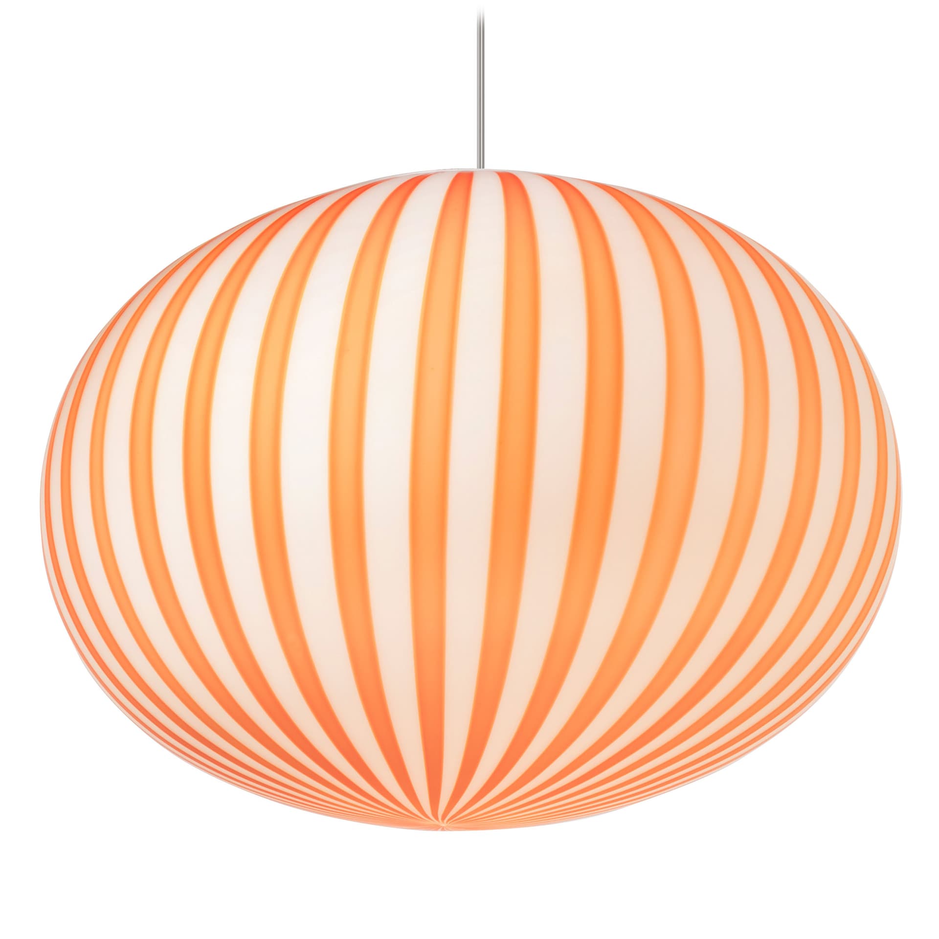 Filigrana Ellipse Pendant / 17.7" diameter - red canes