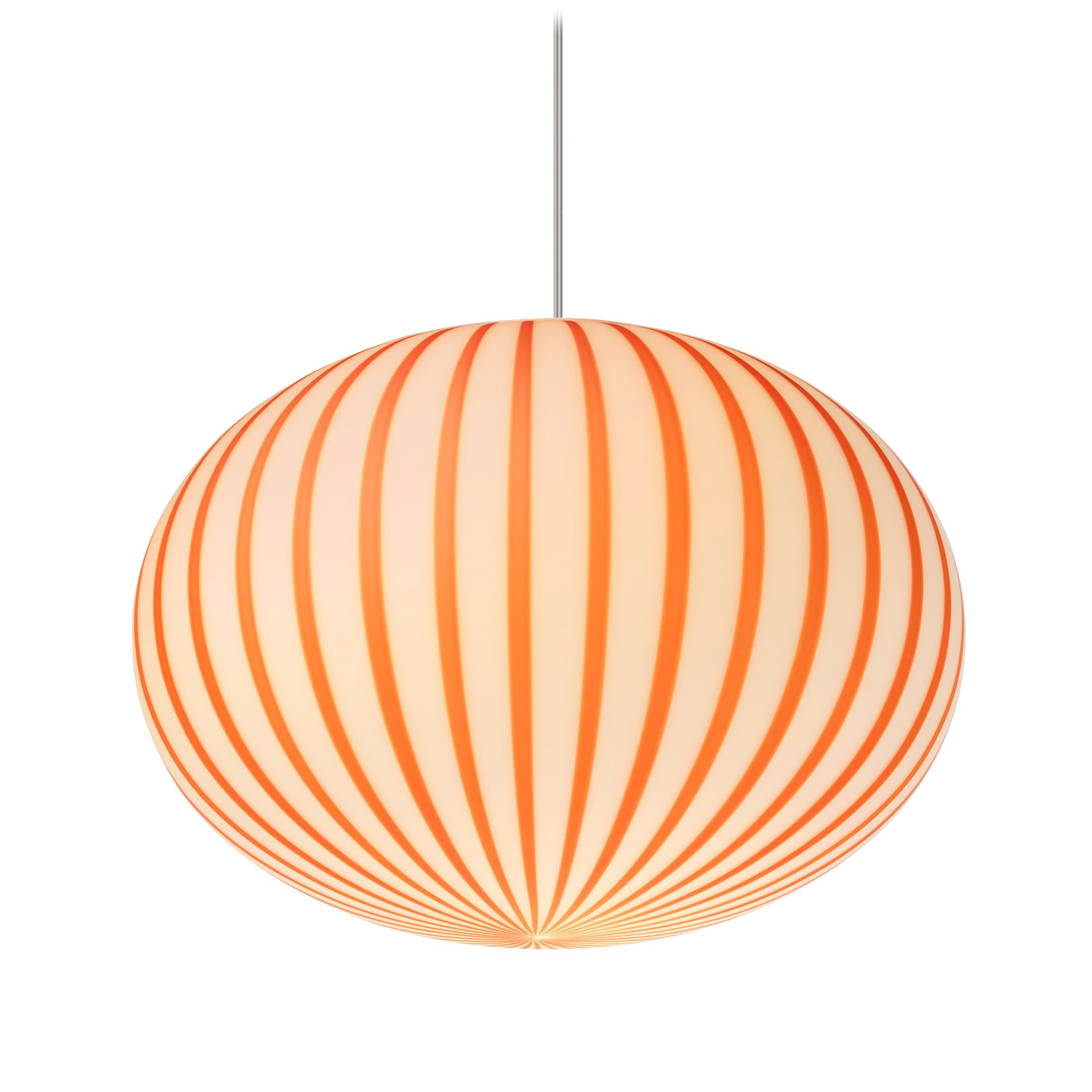 Filigrana Ellipse Pendant / 14.6" diameter - red canes