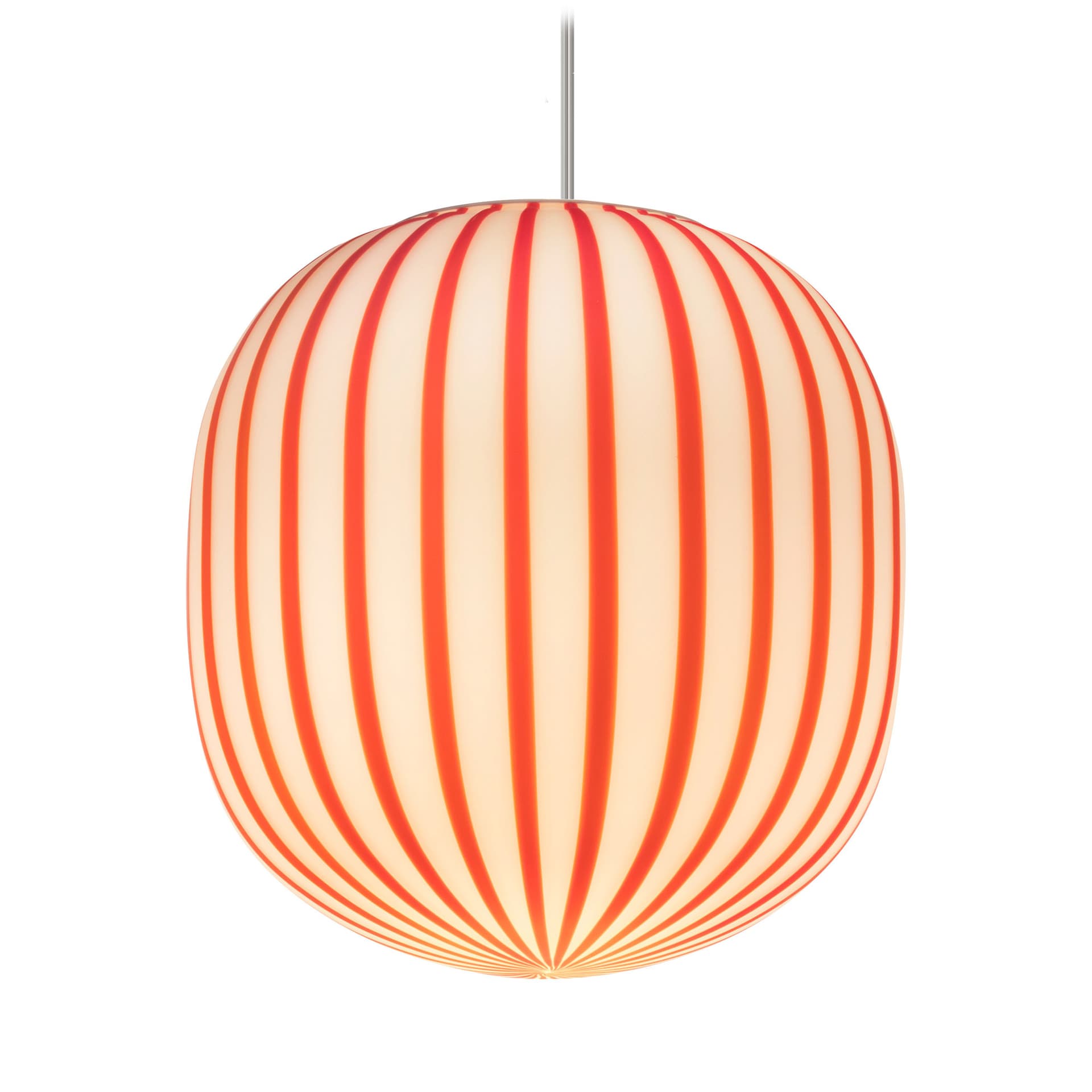 Filigrana Cylinder Pendant / red canes