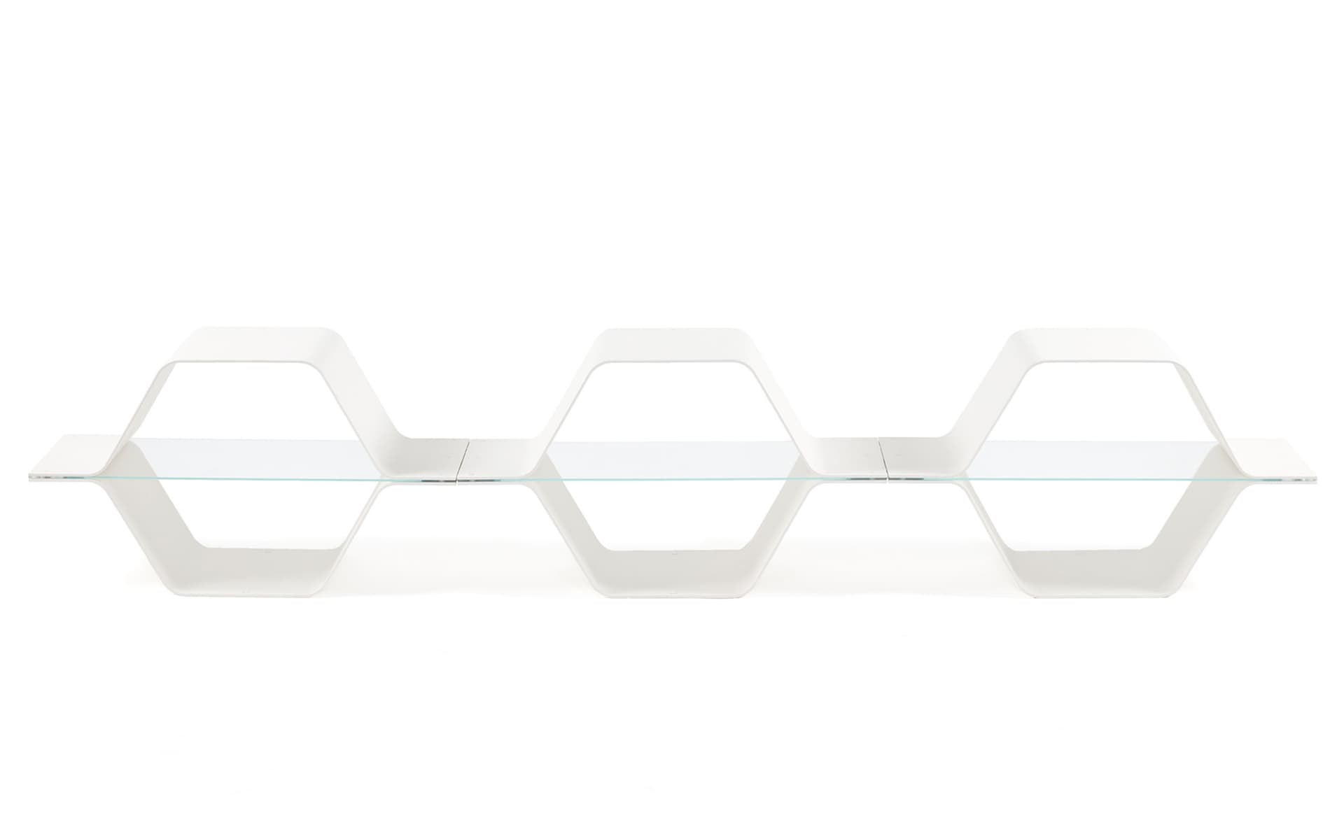 Honeycomb Modular Shelving / configuration C - white