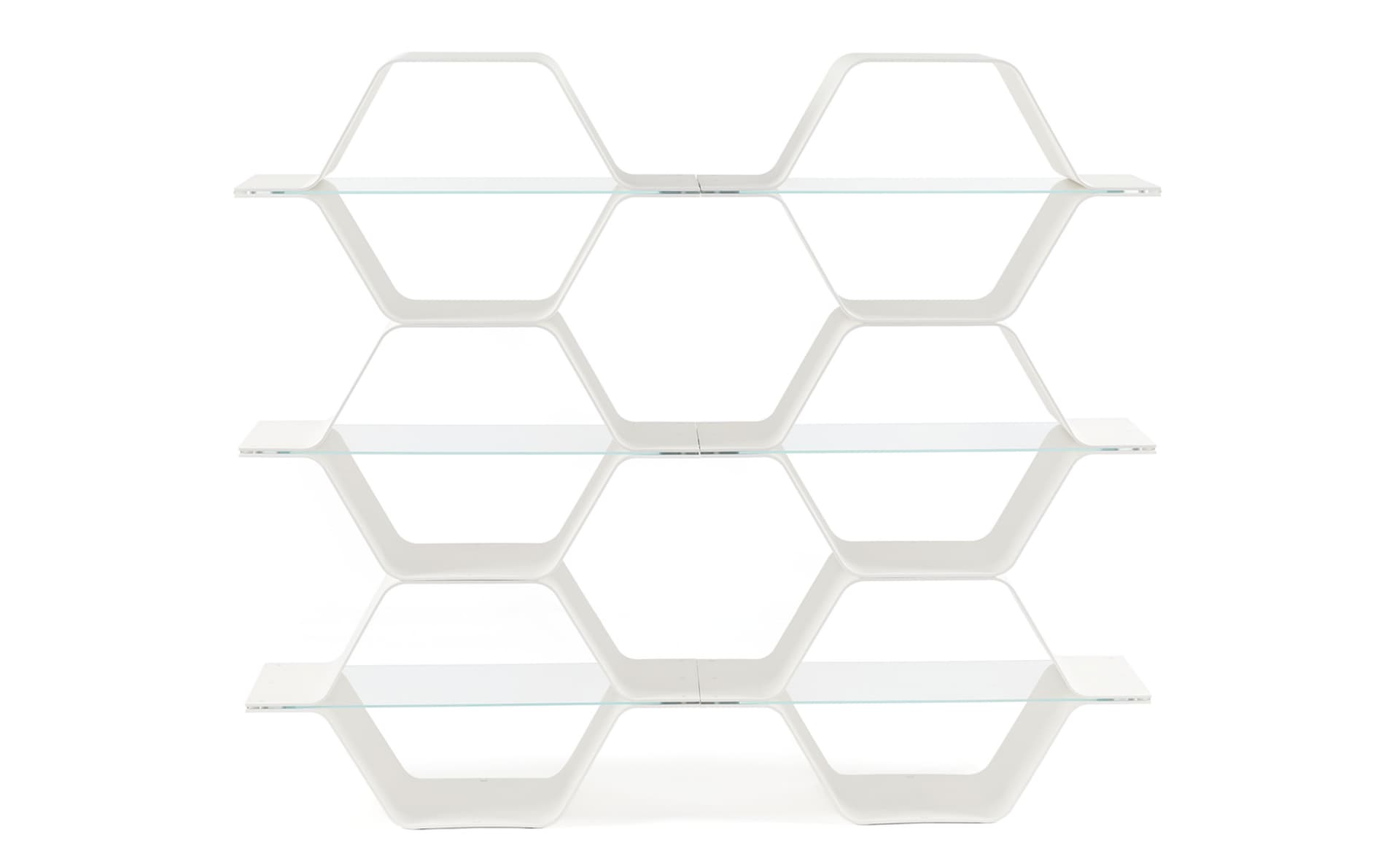Honeycomb Modular Shelving / configuration D - white