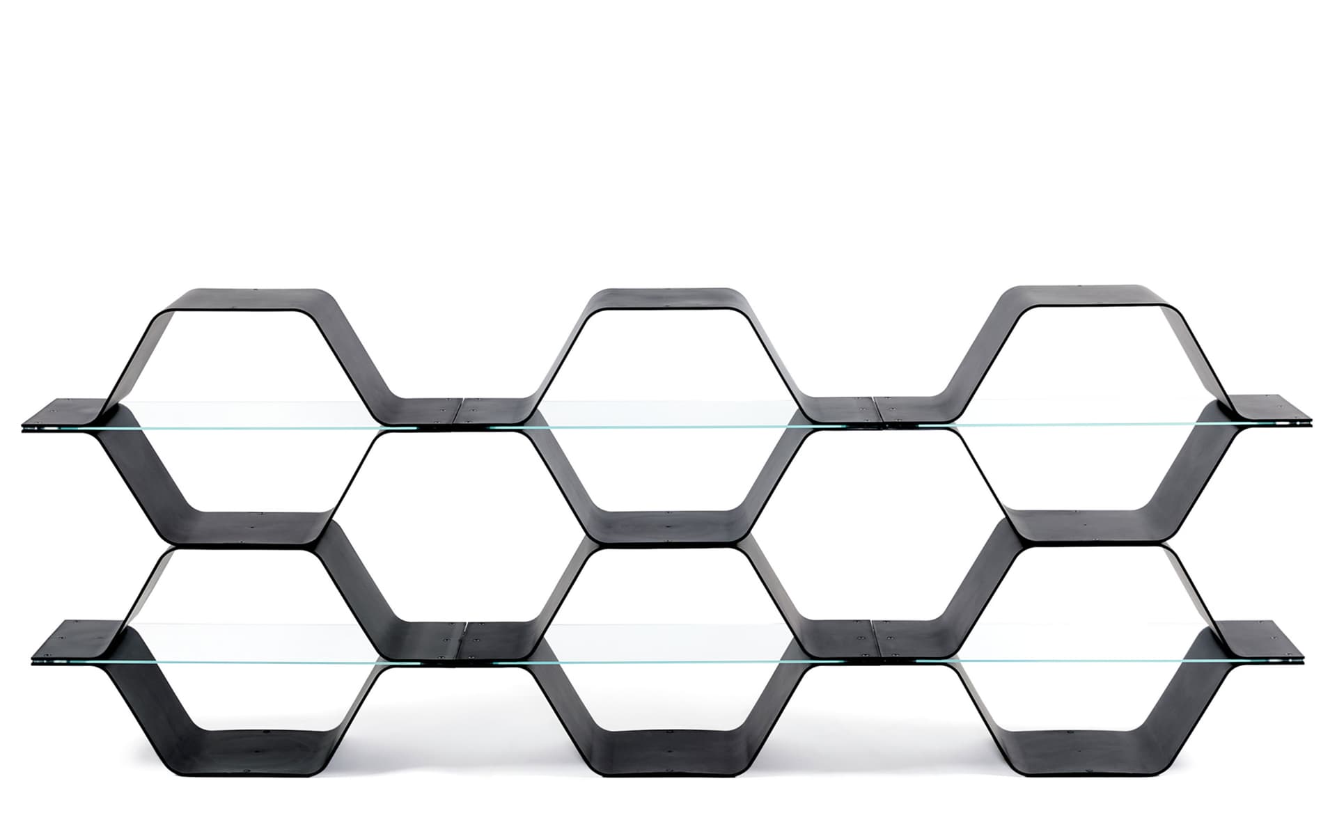 Honeycomb Modular Shelving / configuration E - black