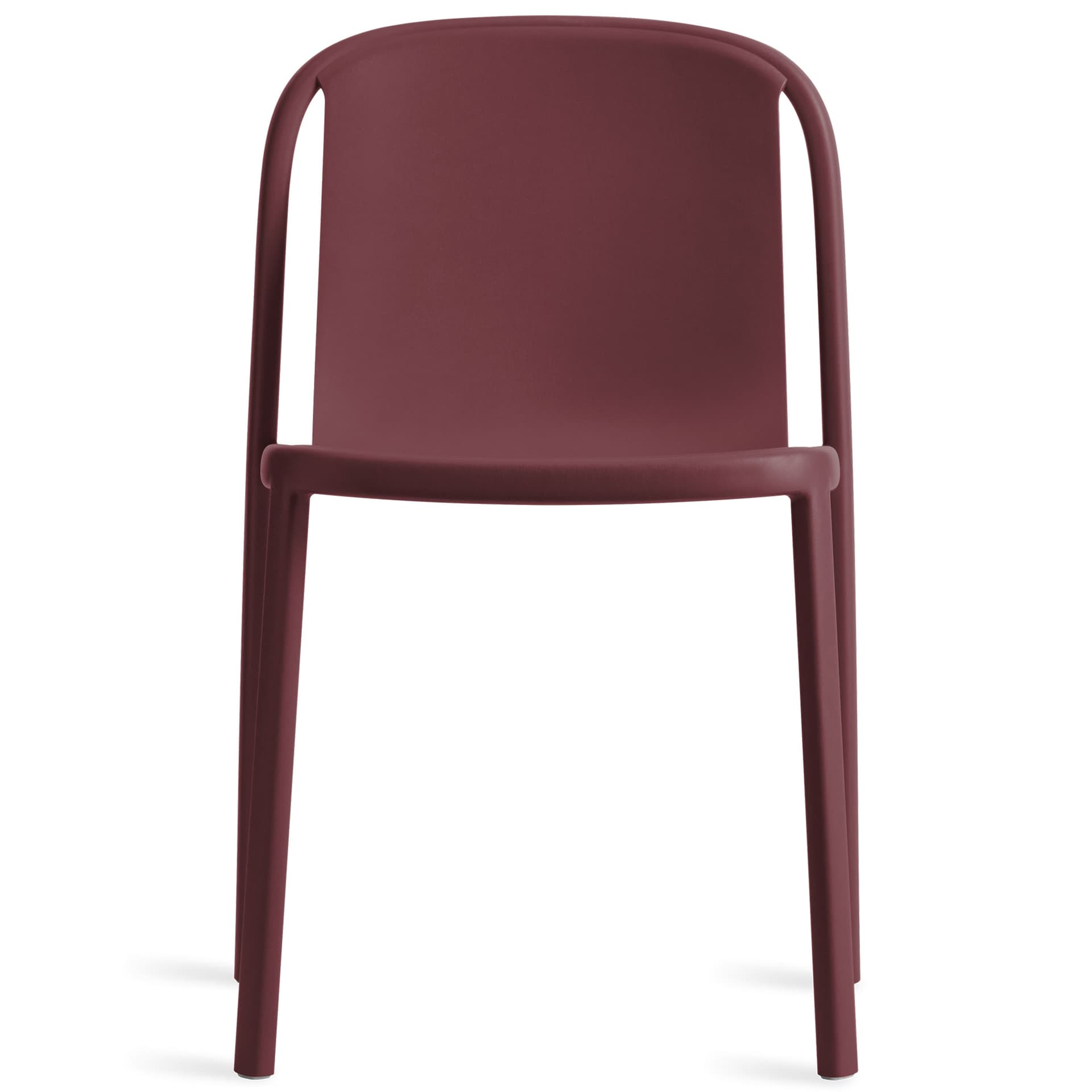 decade stacking chair / oxblood
