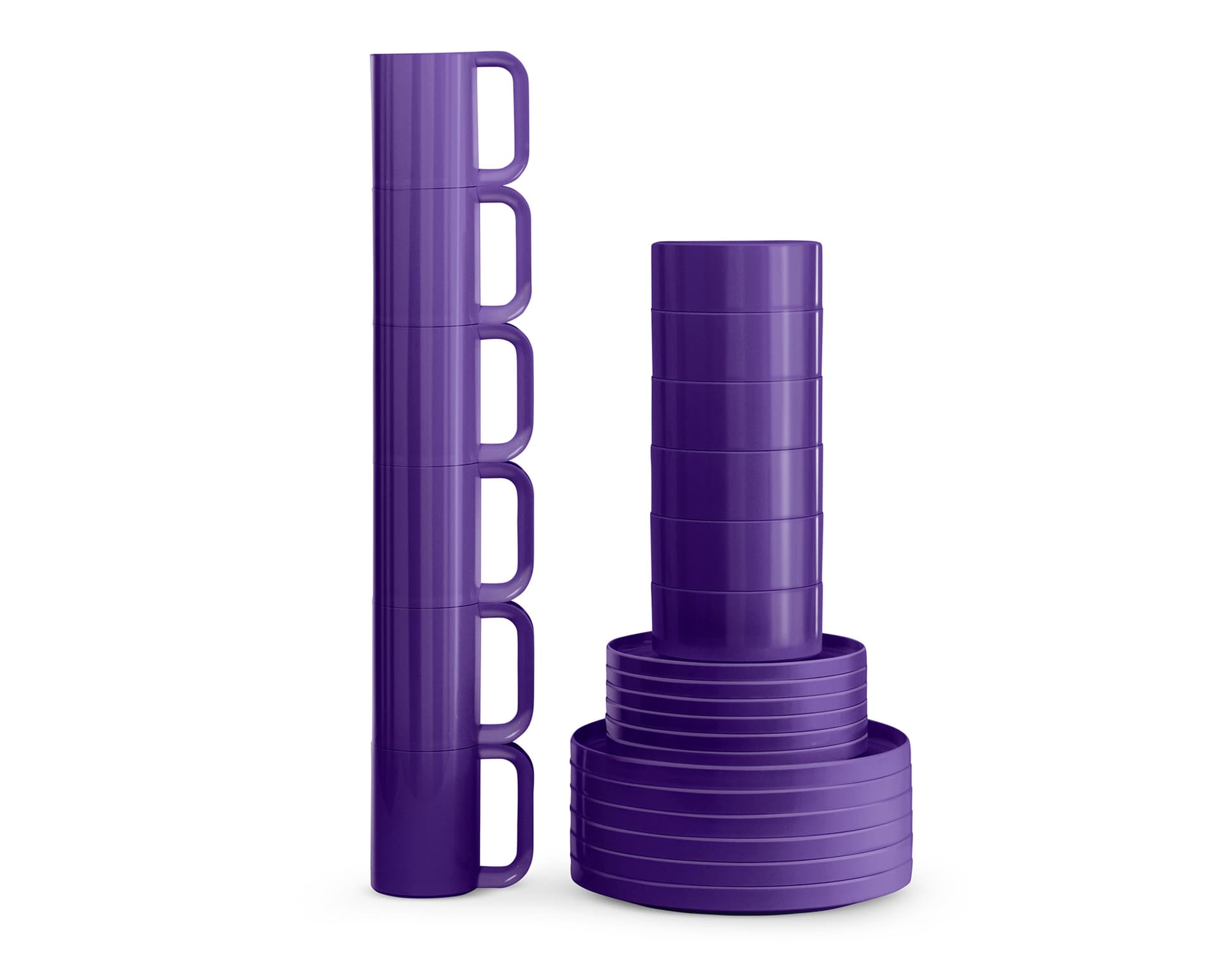 Hellerware 24 piece Dinnerware & Mug Set / purple