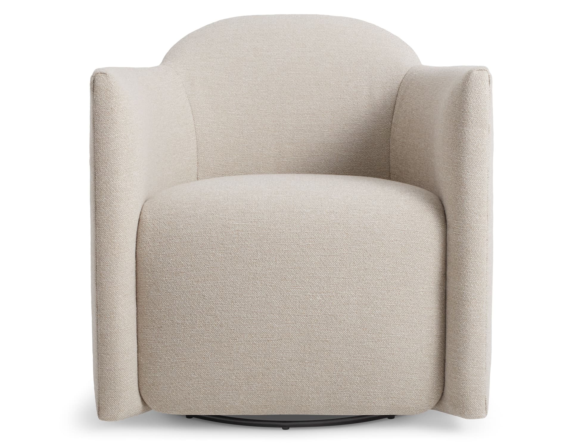 about face swivel lounge chair / sanford linen