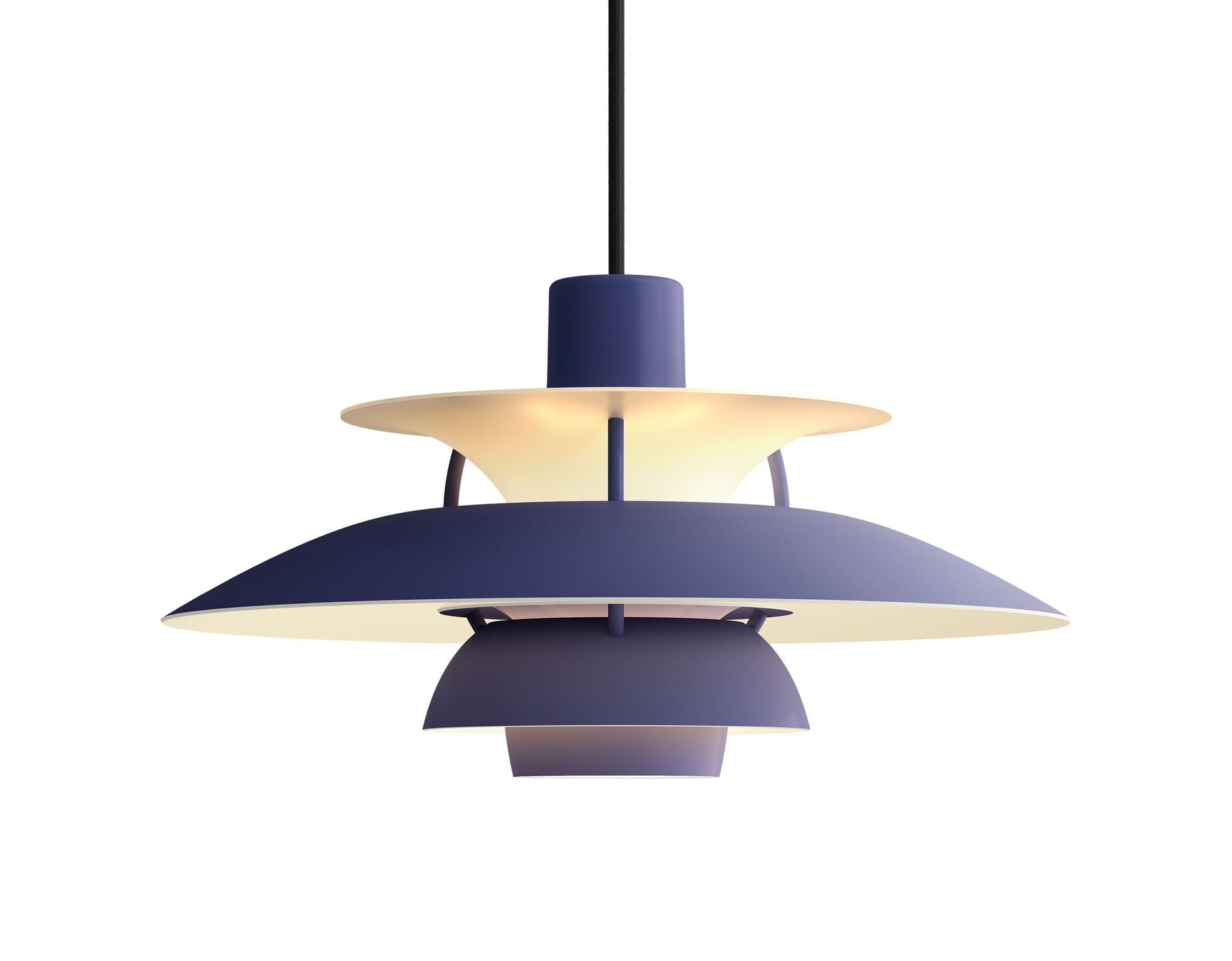 ph5 mini pendant lamp / monochrome - dusty indigo