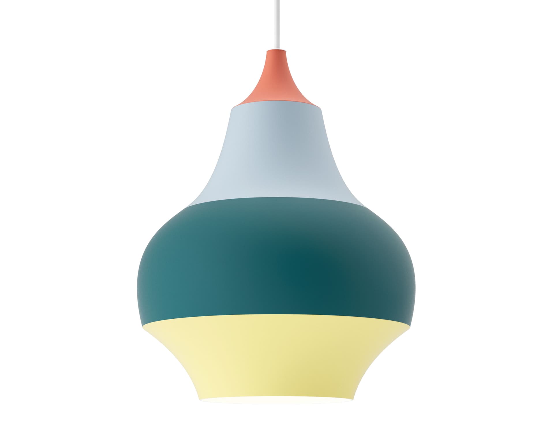 cirque pendant lamp / 220 - 8.7" dia. / red top