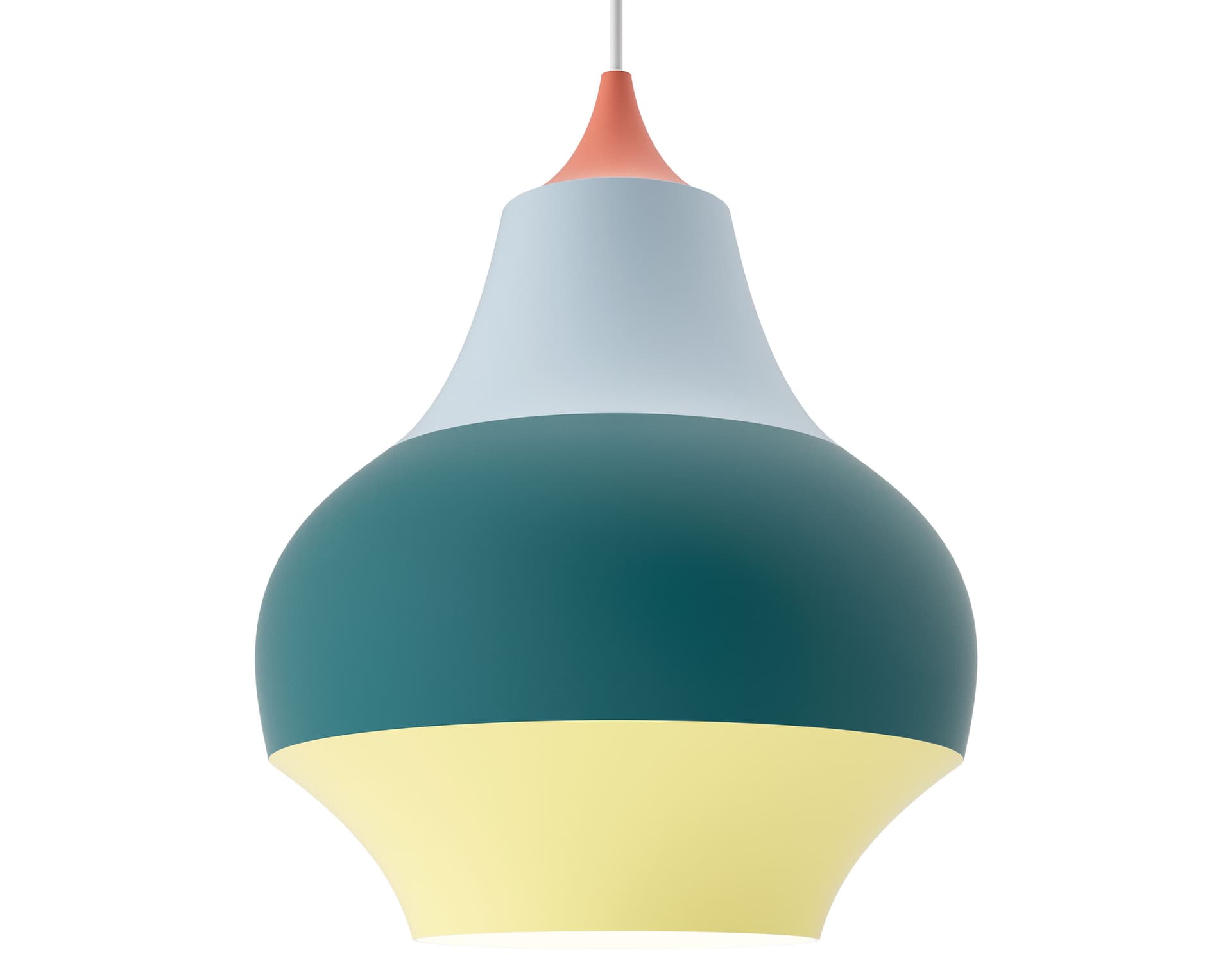 cirque pendant lamp / 380 - 15" dia. / red top
