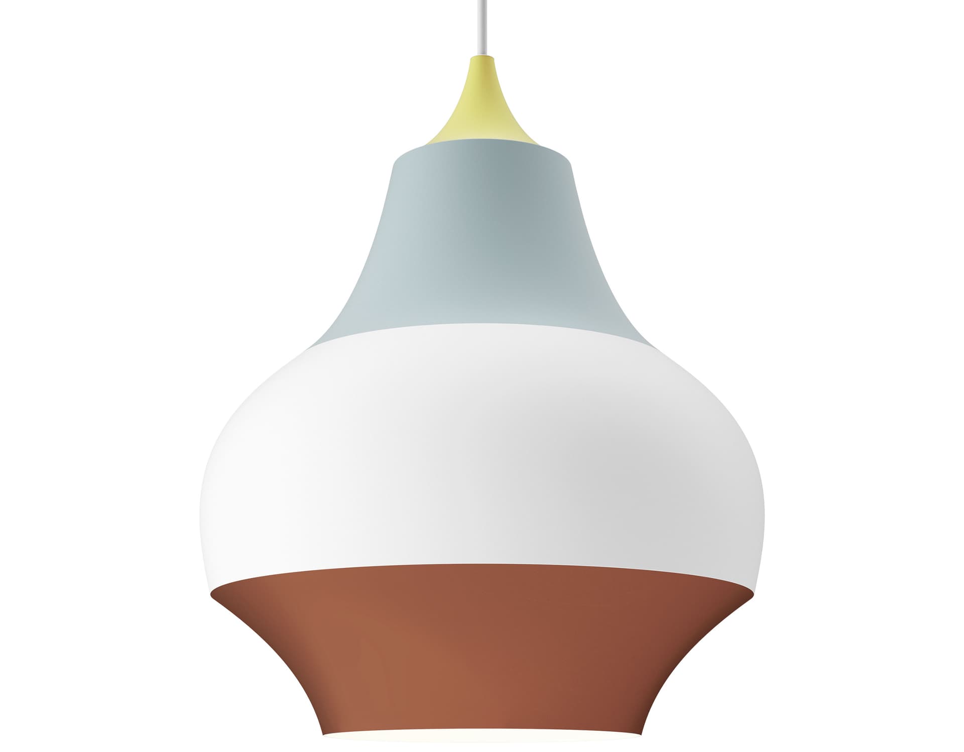 cirque pendant lamp / 380 - 15" dia. / yellow top