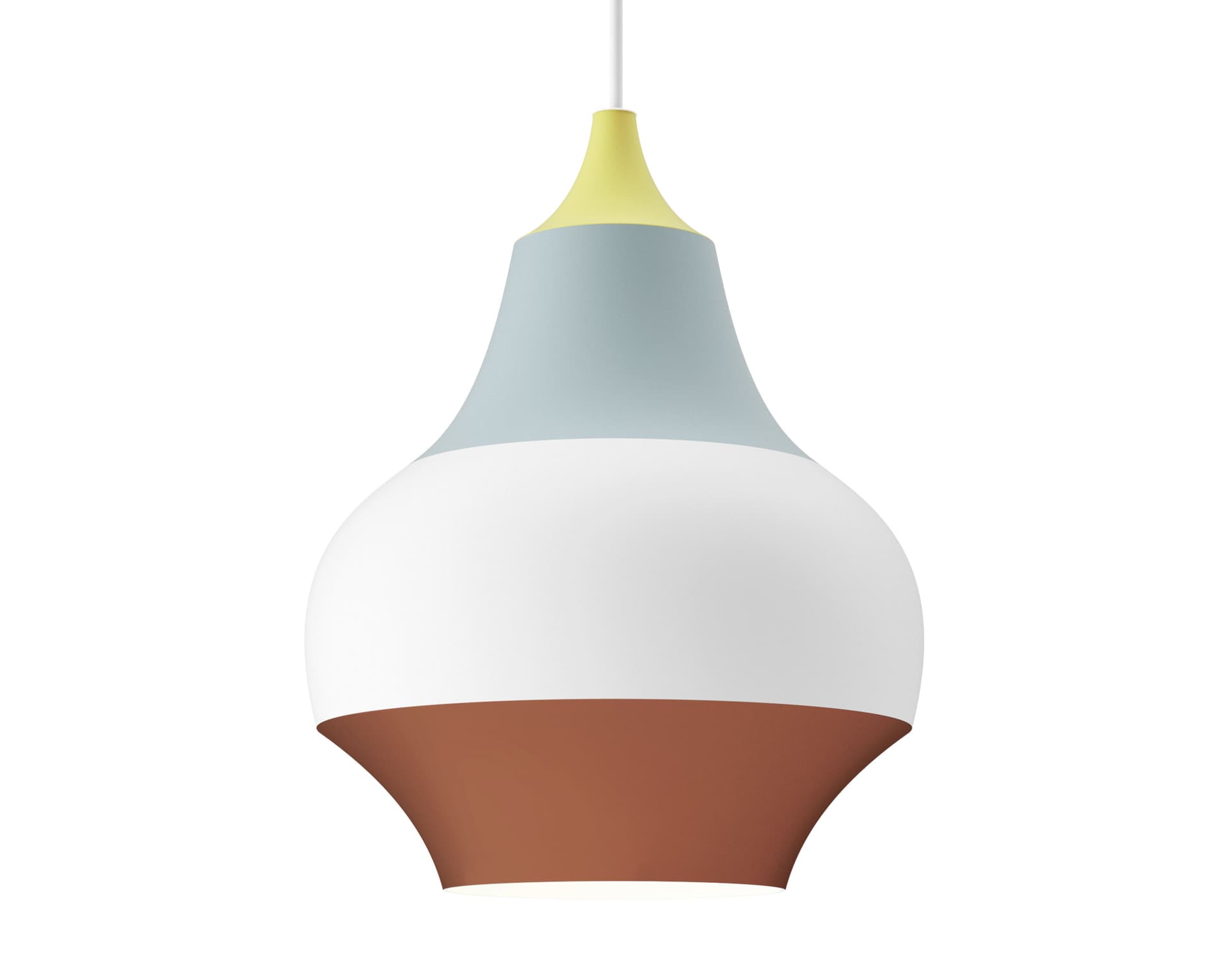 cirque pendant lamp / 220 - 8.7" dia. / yellow top