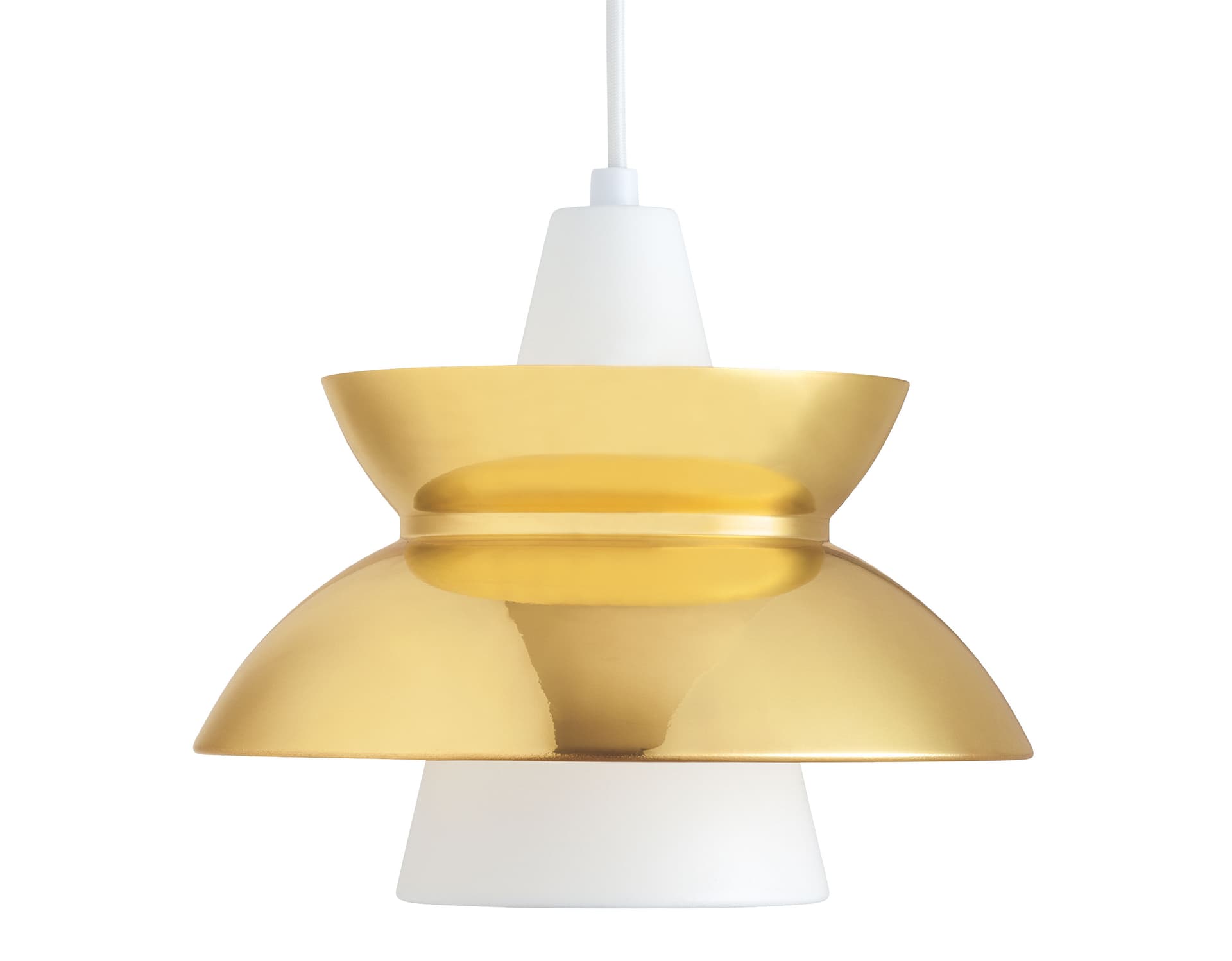 doo-wop suspension lamp / brass
