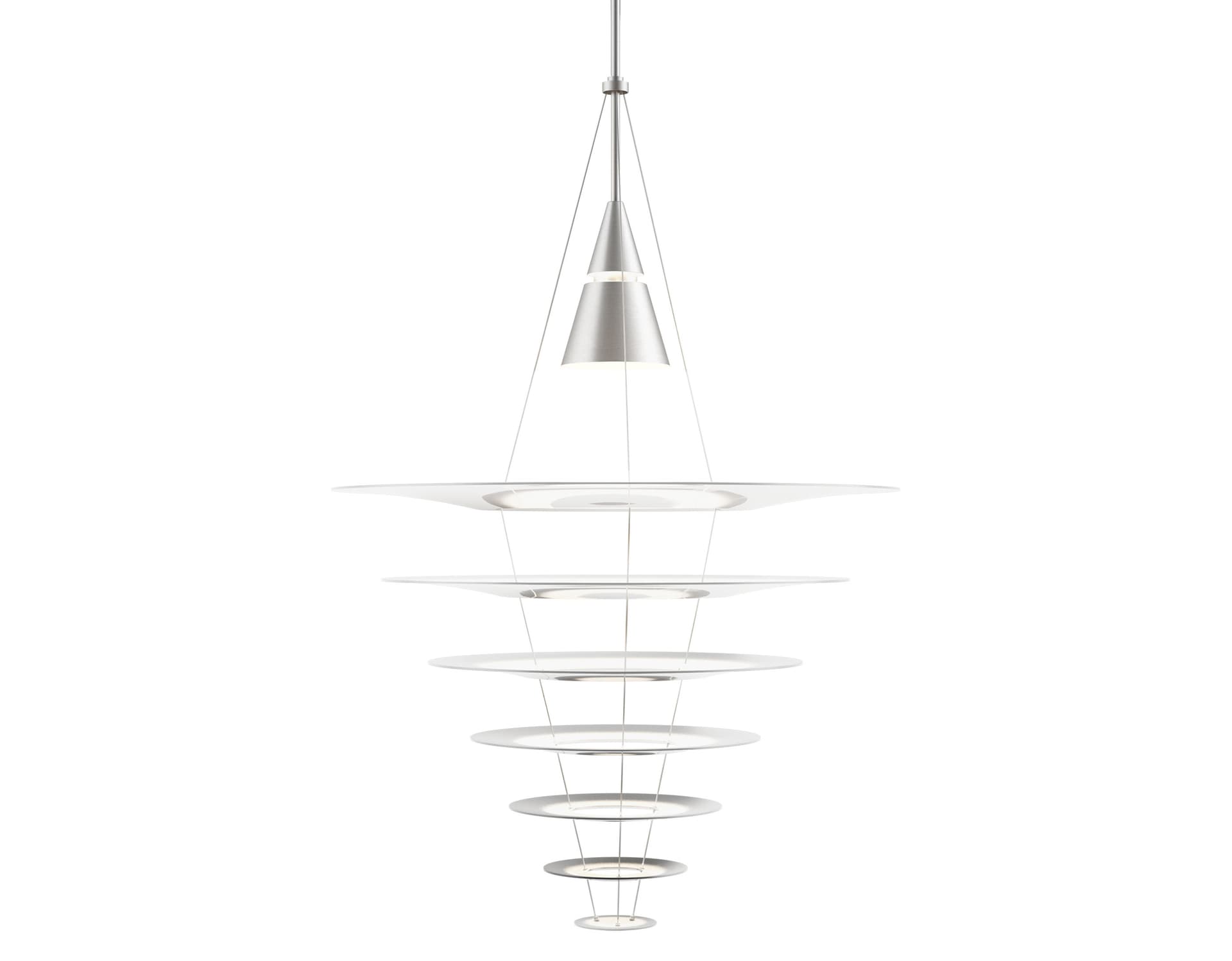 enigma pendant lamp / brushed aluminum